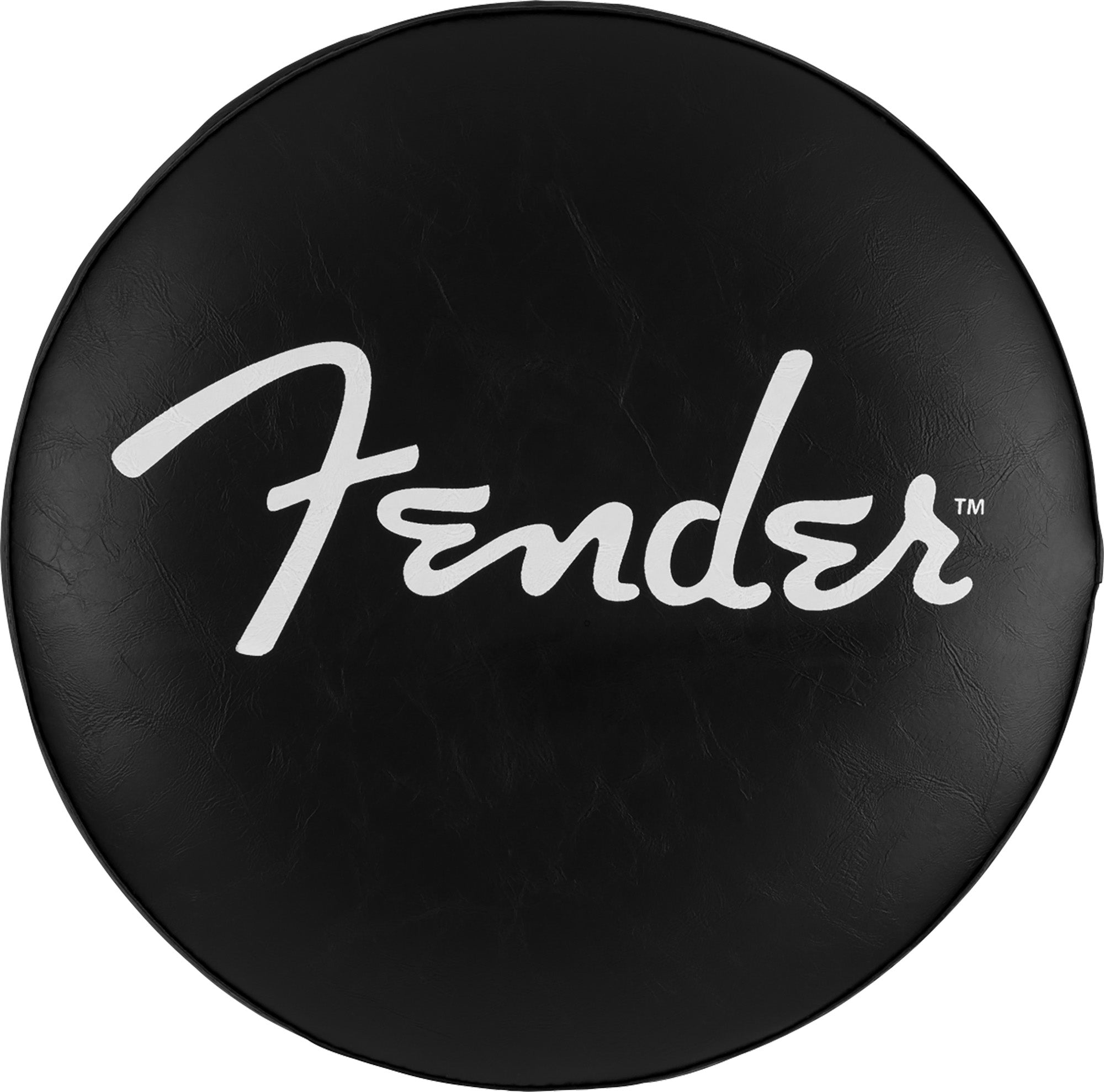 Fender 30-Inch Spaghetti Logo Pick Pouch Barstool - Black and Chrome