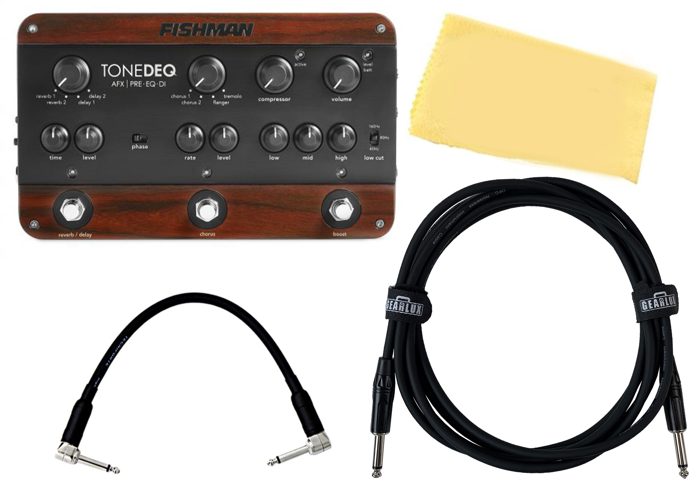 Fishman ToneDEQ Acoustic Preamp w/ Instrument Cable
