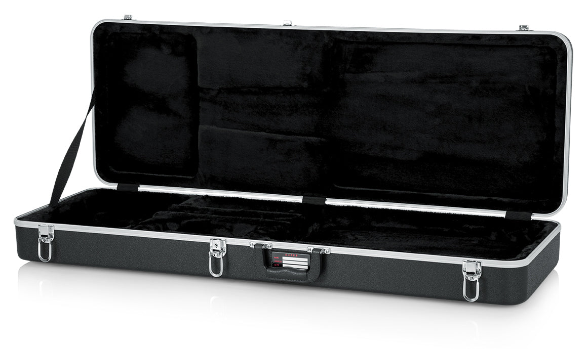 Gator GC-ELECTRIC-A Deluxe Molded Case for Electric Guitars - Black w/ Instrument Cable