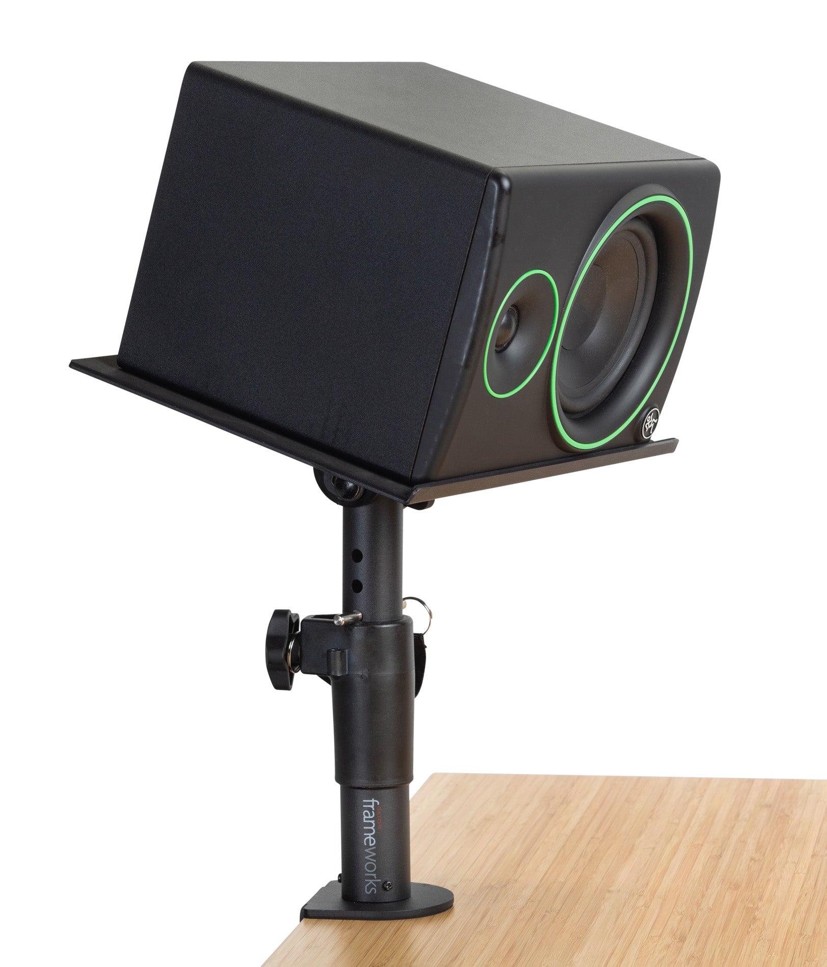 Gator Frameworks Clamp-On Studio Adjustable Height Monitor Stand w/ Instrument Cable
