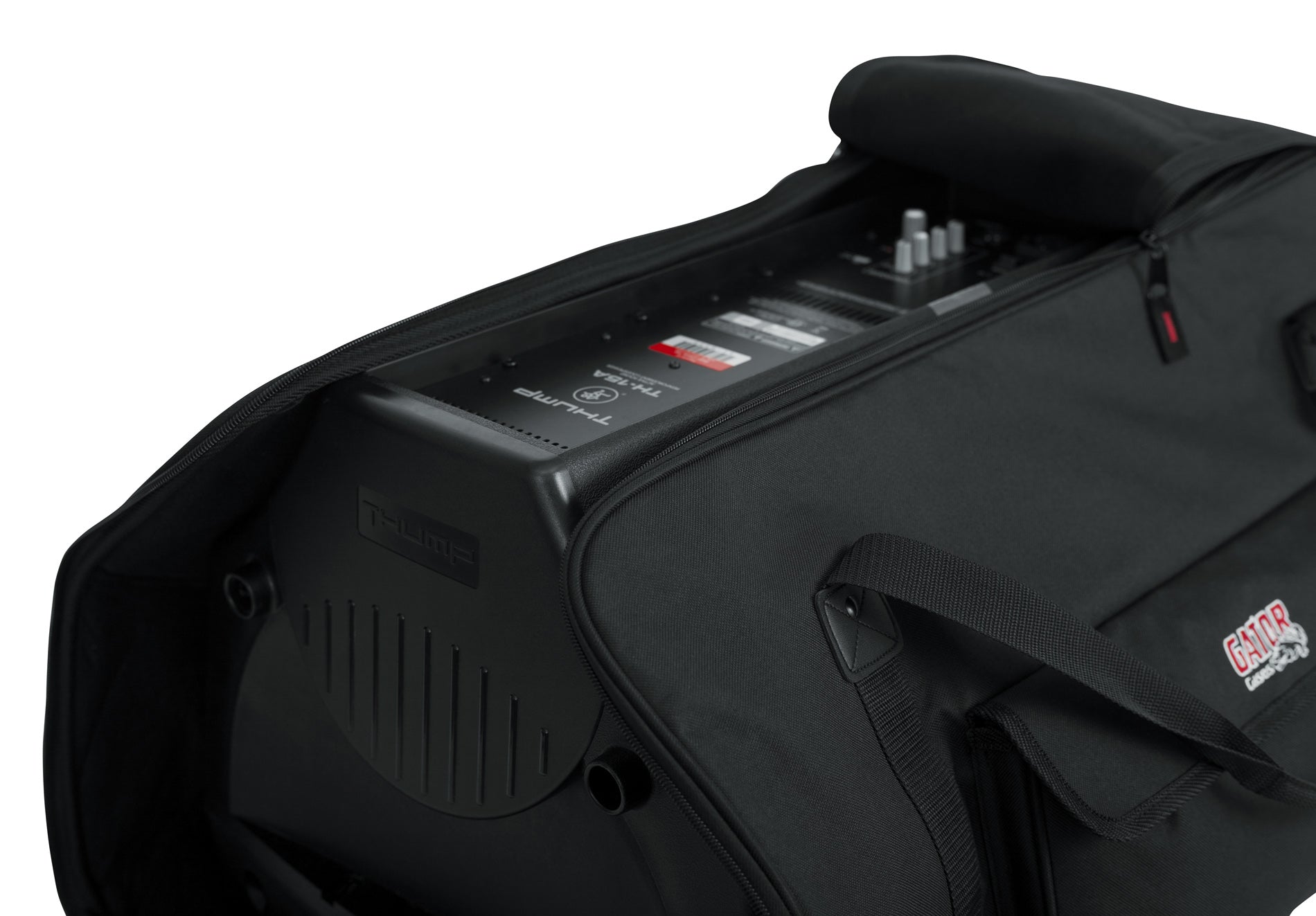 Gator Heavy-Duty Speaker Tote Bag for Compact 15-Inch Speaker Cabinets w/ Instrument Cable