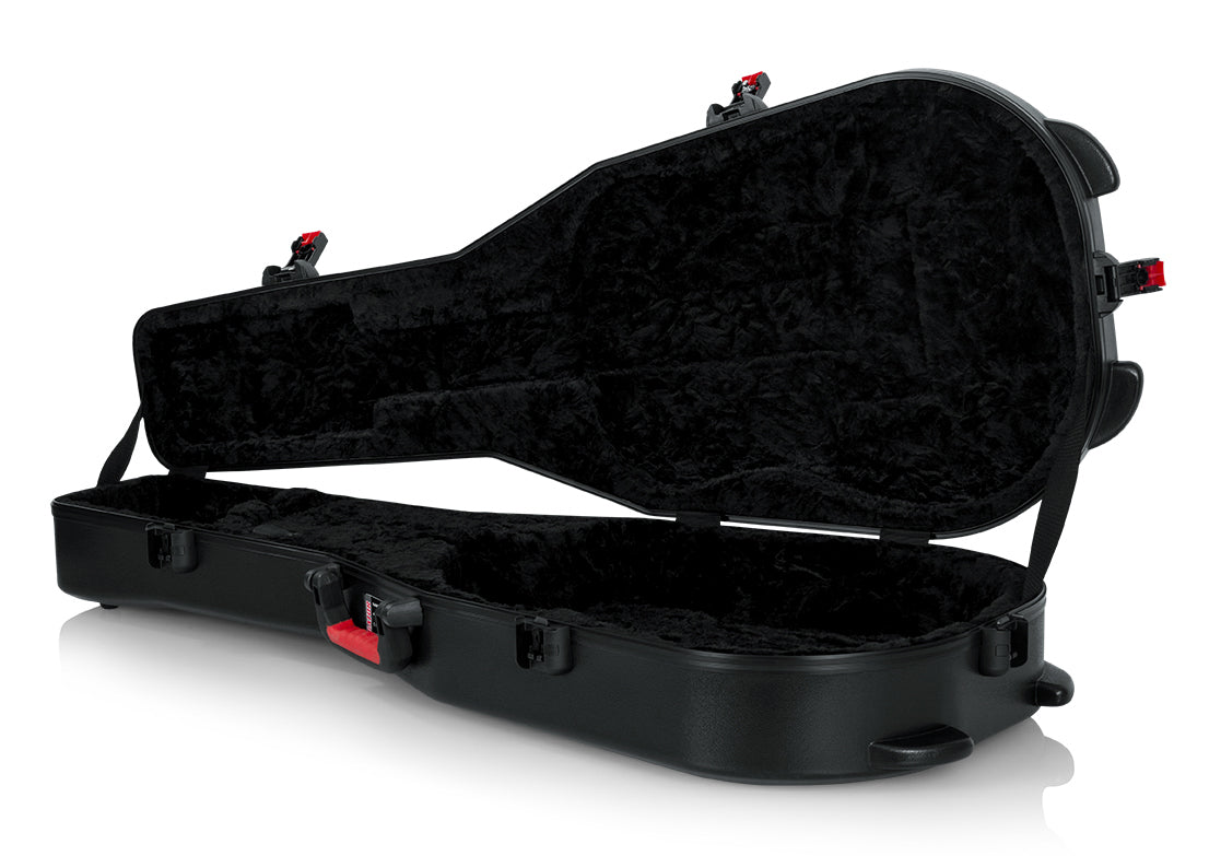 Gator GTSA-GTRDREAD ATA Molded Polyethylene Case for Dreadought Acoustic Guitars w/ Strap
