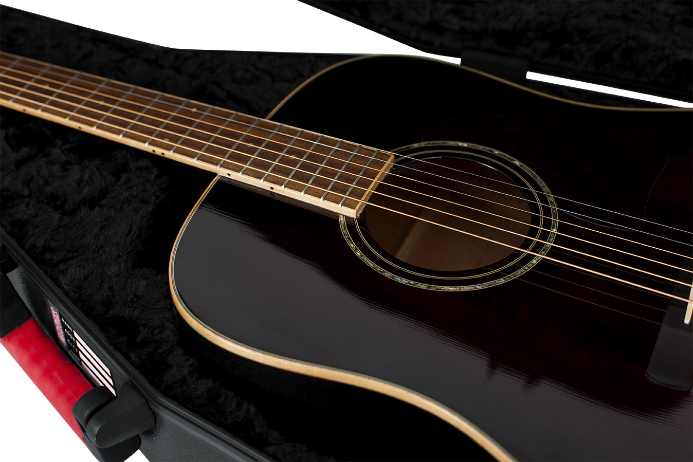 Gator GTSA-GTRDREAD ATA Molded Polyethylene Case for Dreadought Acoustic Guitars w/ Strap