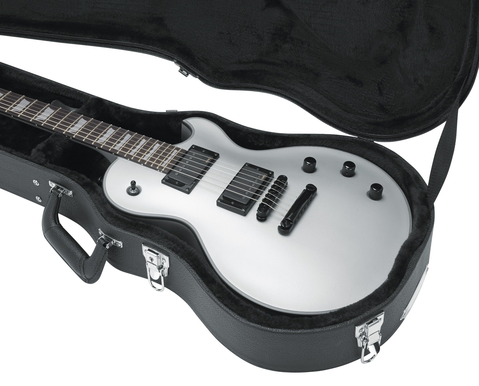 Gator GW-LPS Deluxe Wood Case for Single-Cutaway Electric Guitars w/ Strap