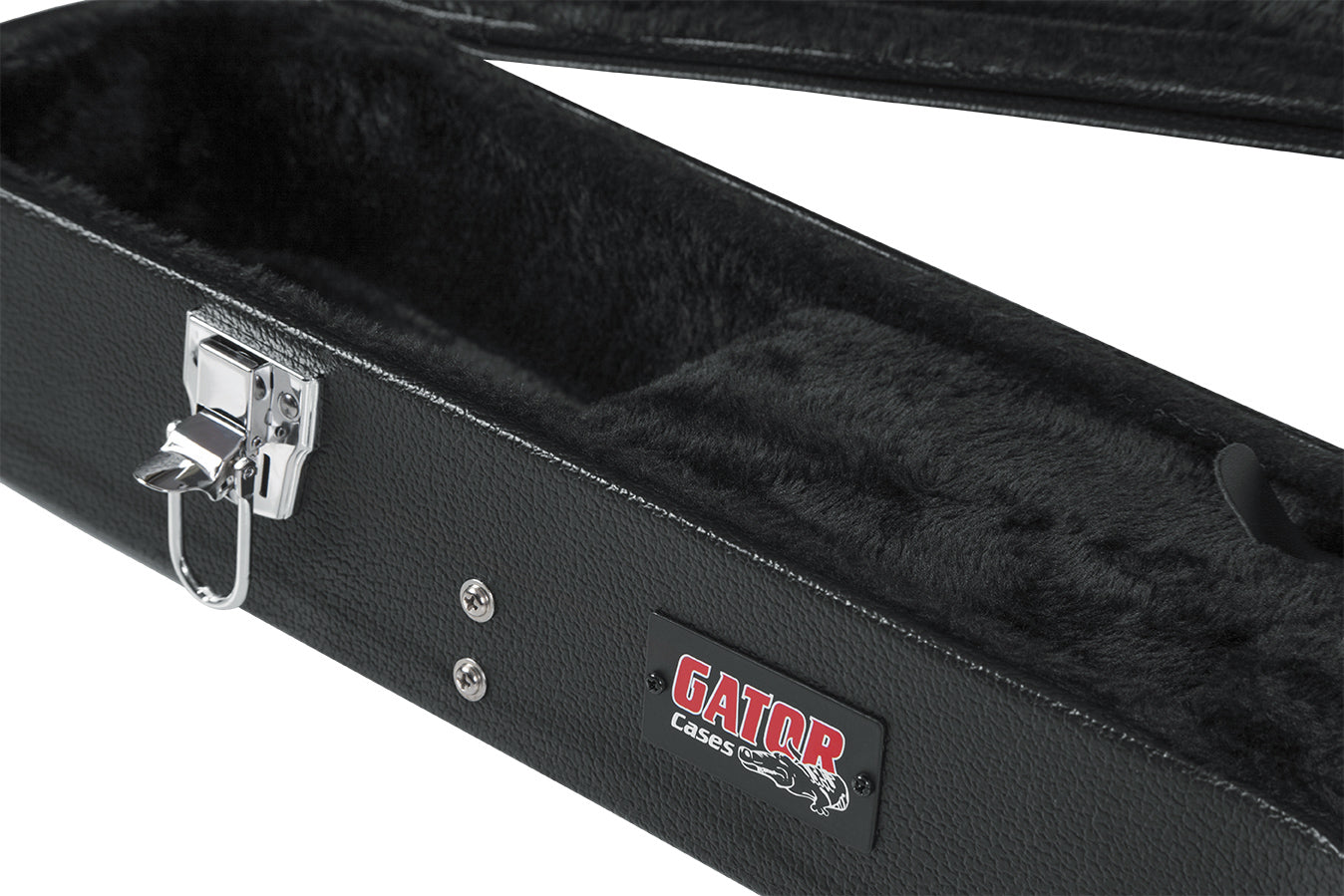 Gator GWE-LPS Wood Case for Gibson Les Paul - Black w/ Strap
