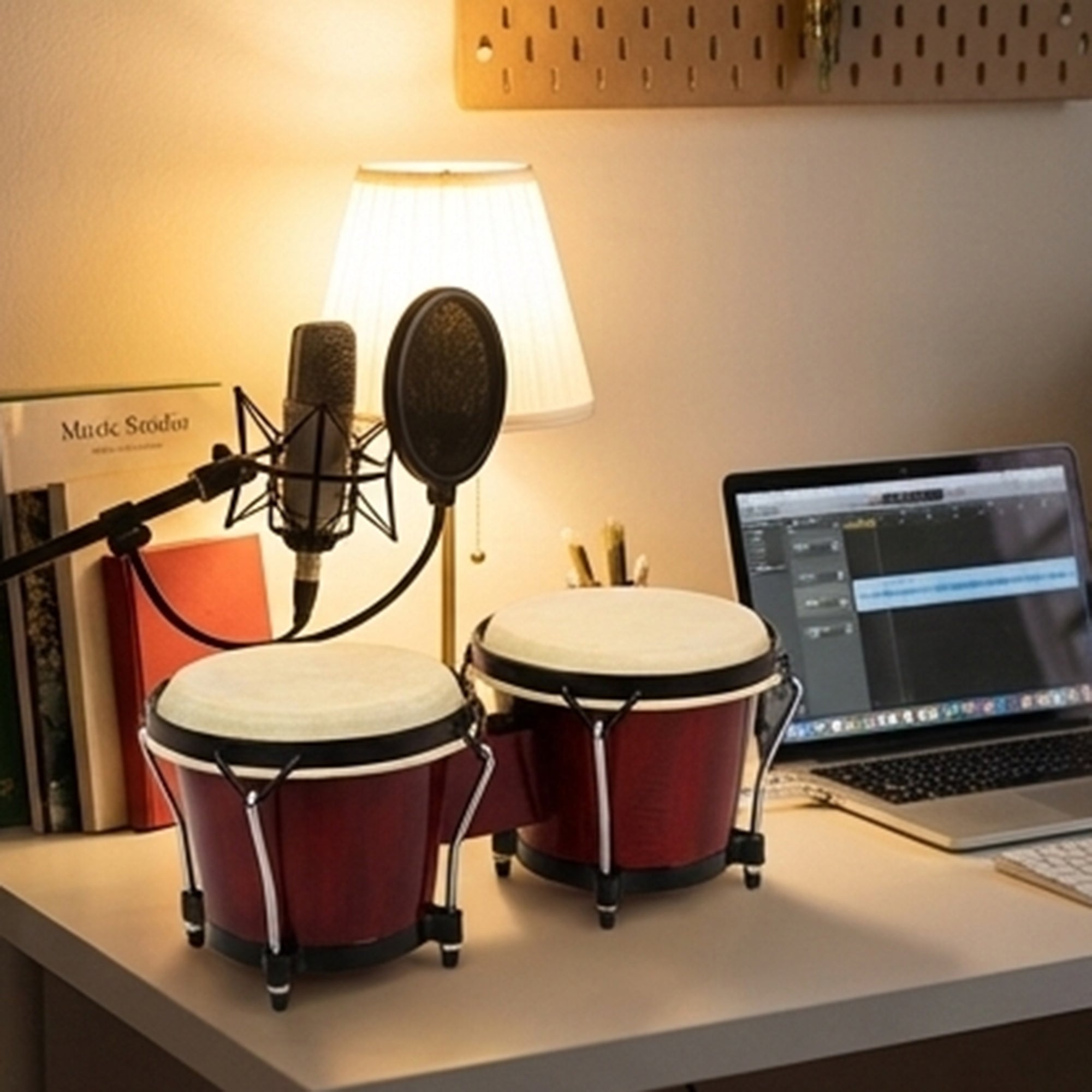Gearlux Tunable Bongos - Cherry