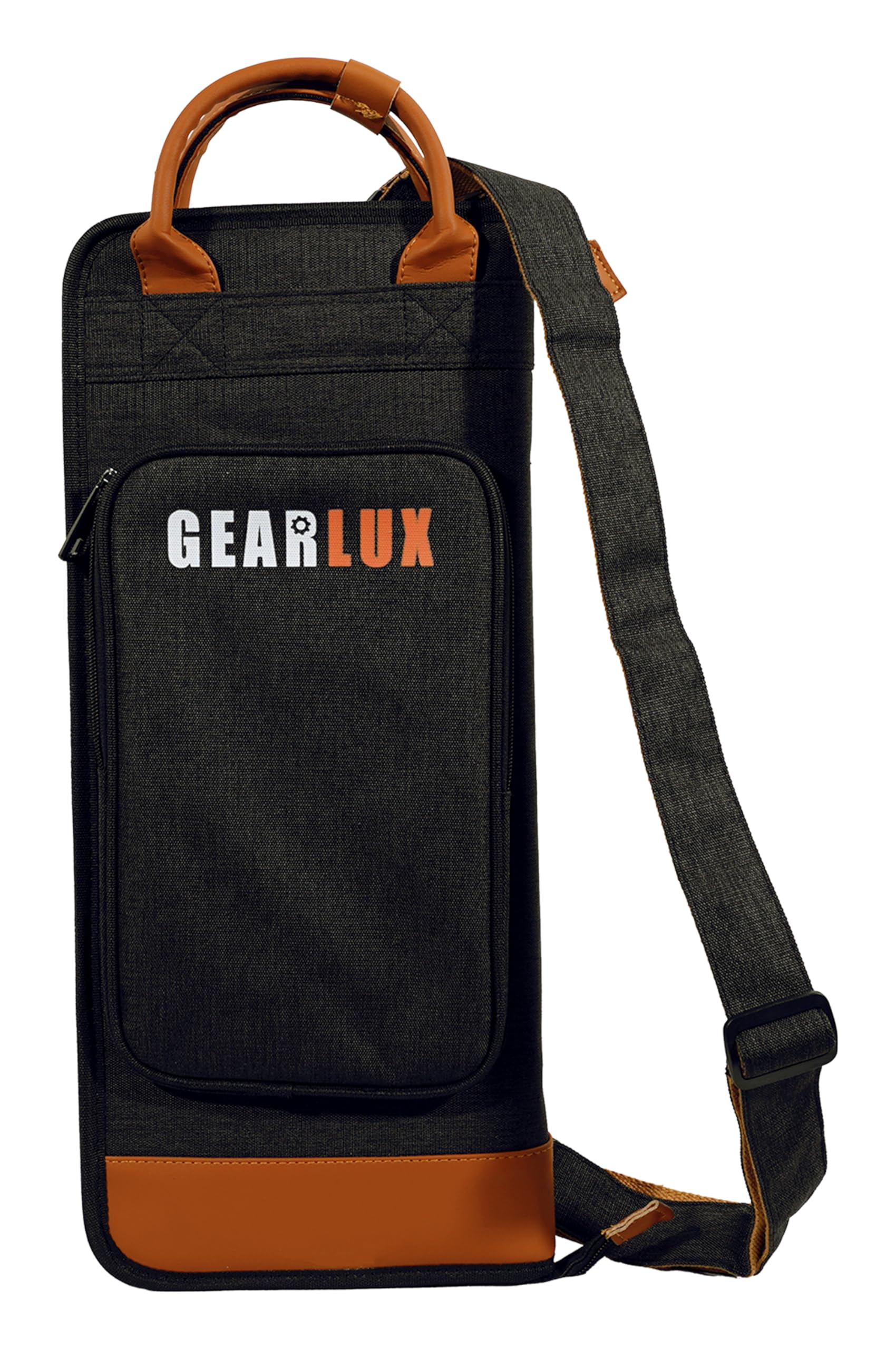 Gearlux 12-Pair Drumstick Bag with 5mm Padding and 1mm Plastic Plate