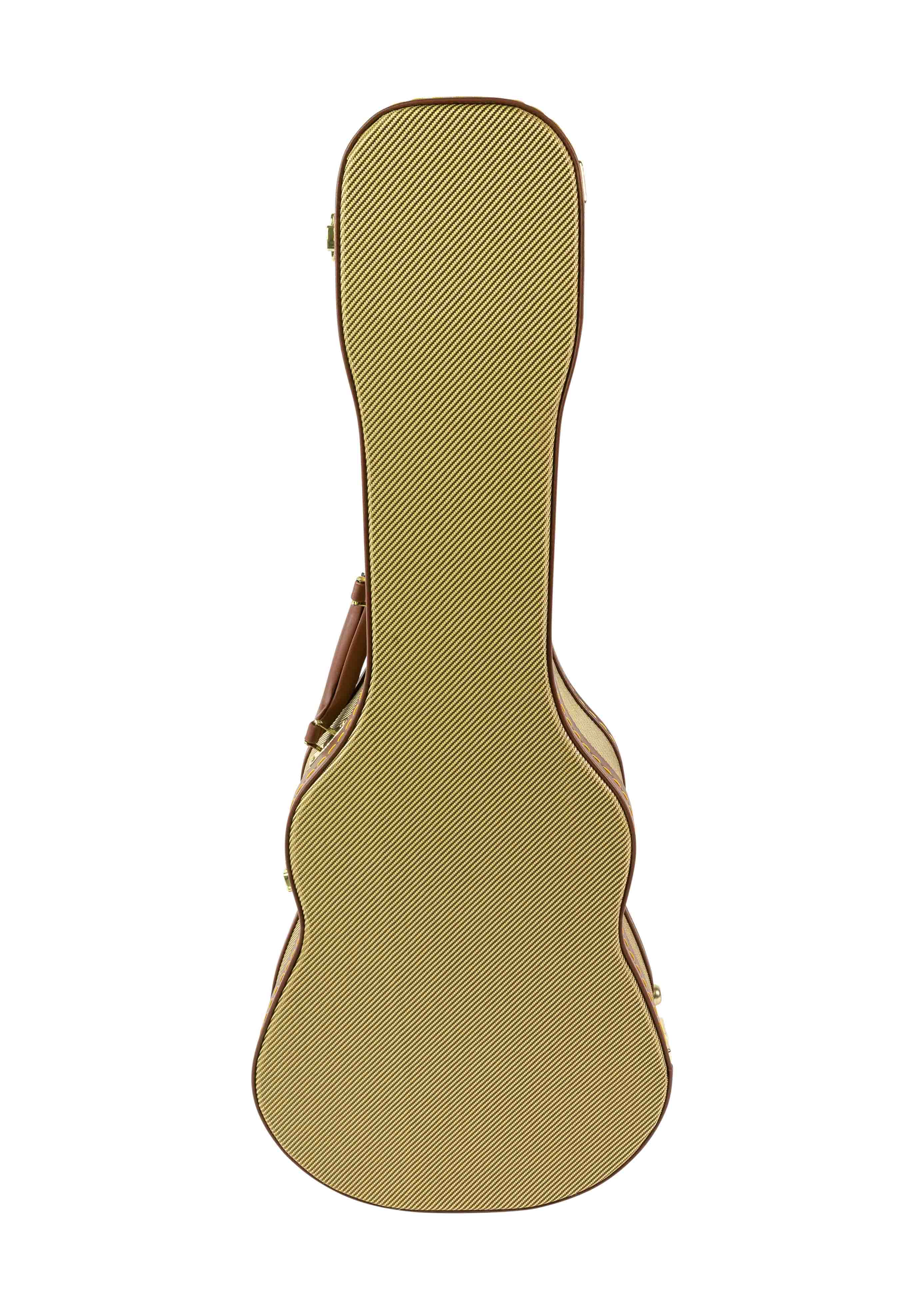 Gearlux Soprano Ukulele Hard Case - Gold Tweed (21-Inch Length)
