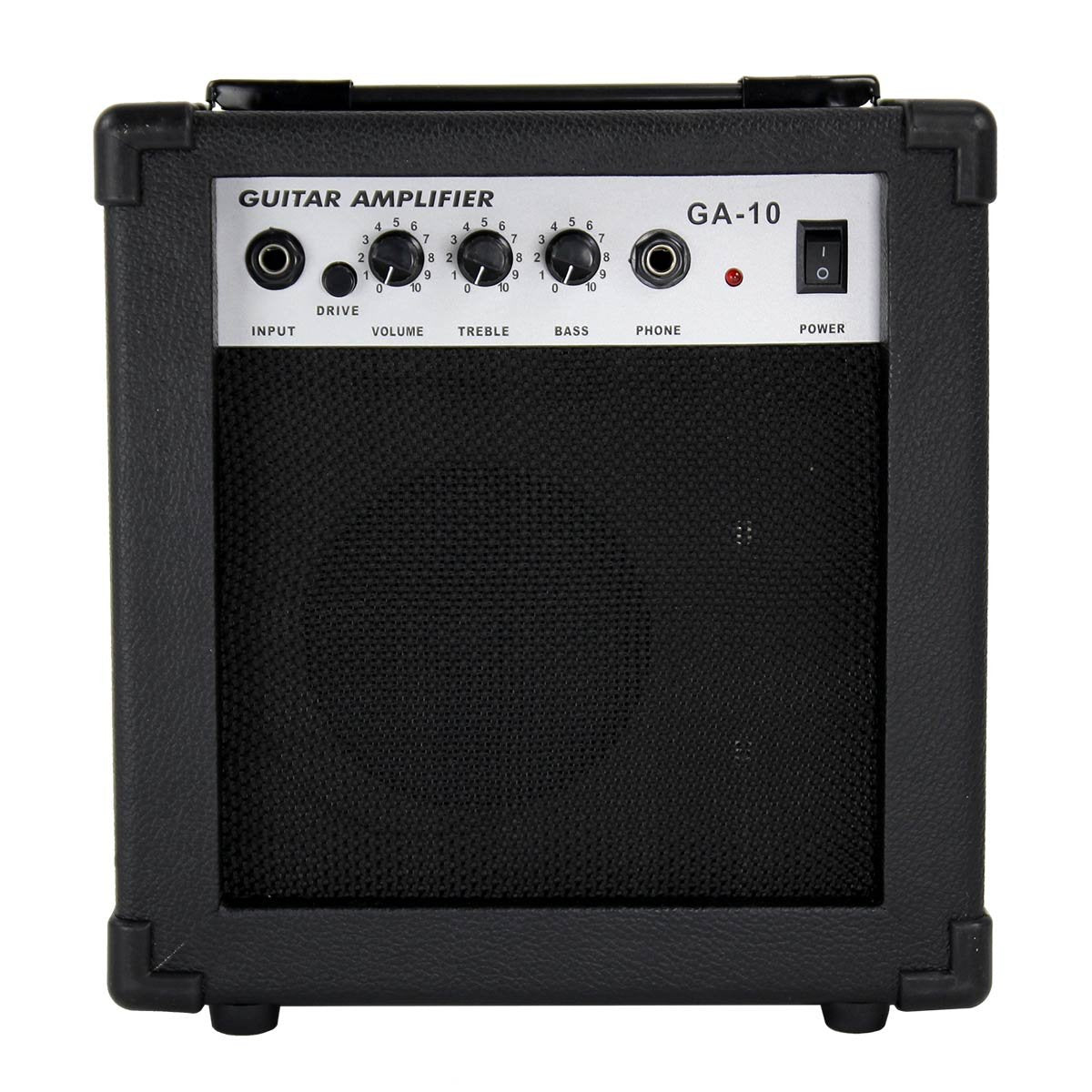 Gearlux GA10 10-Watt Electric Guitar Amplifier - Black w/ Instrument Cable
