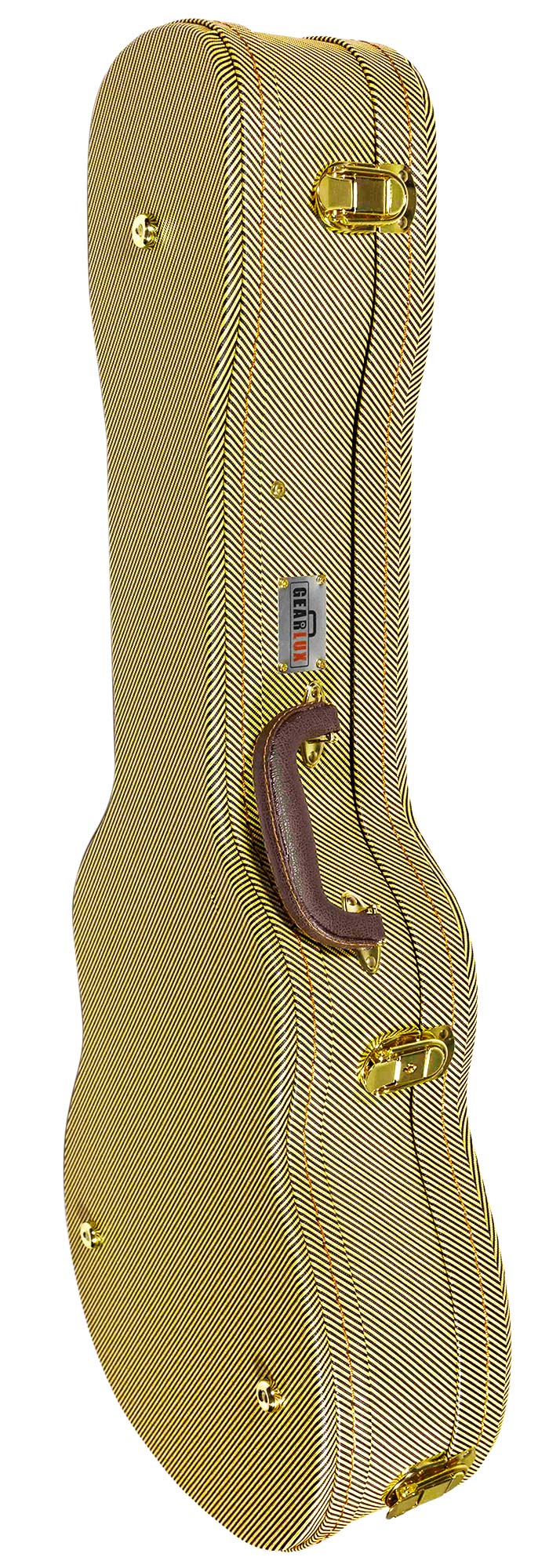 Gearlux UC107-B Baritone Ukulele Wooden Tweed Case