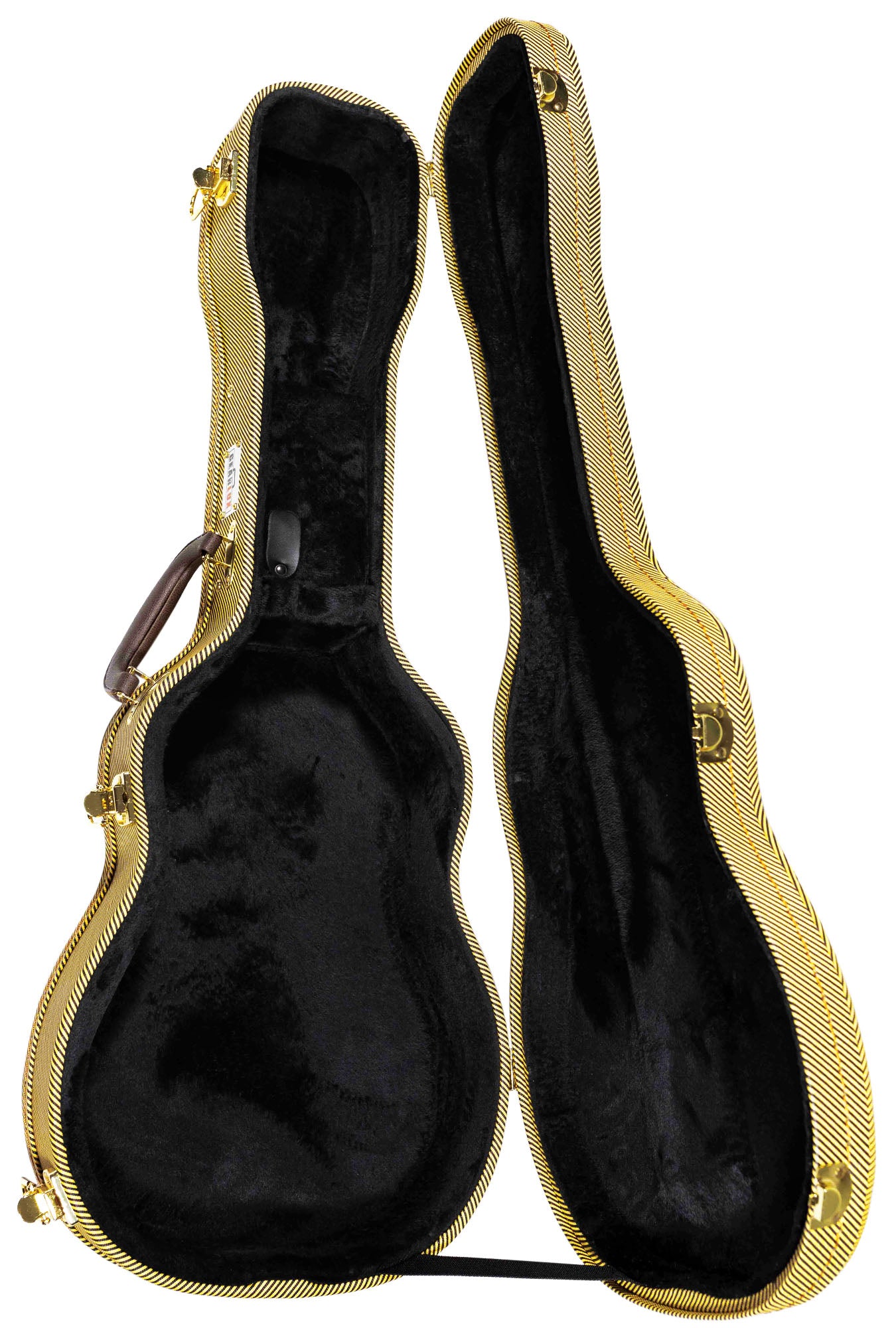Gearlux UC107-B Baritone Ukulele Wooden Tweed Case
