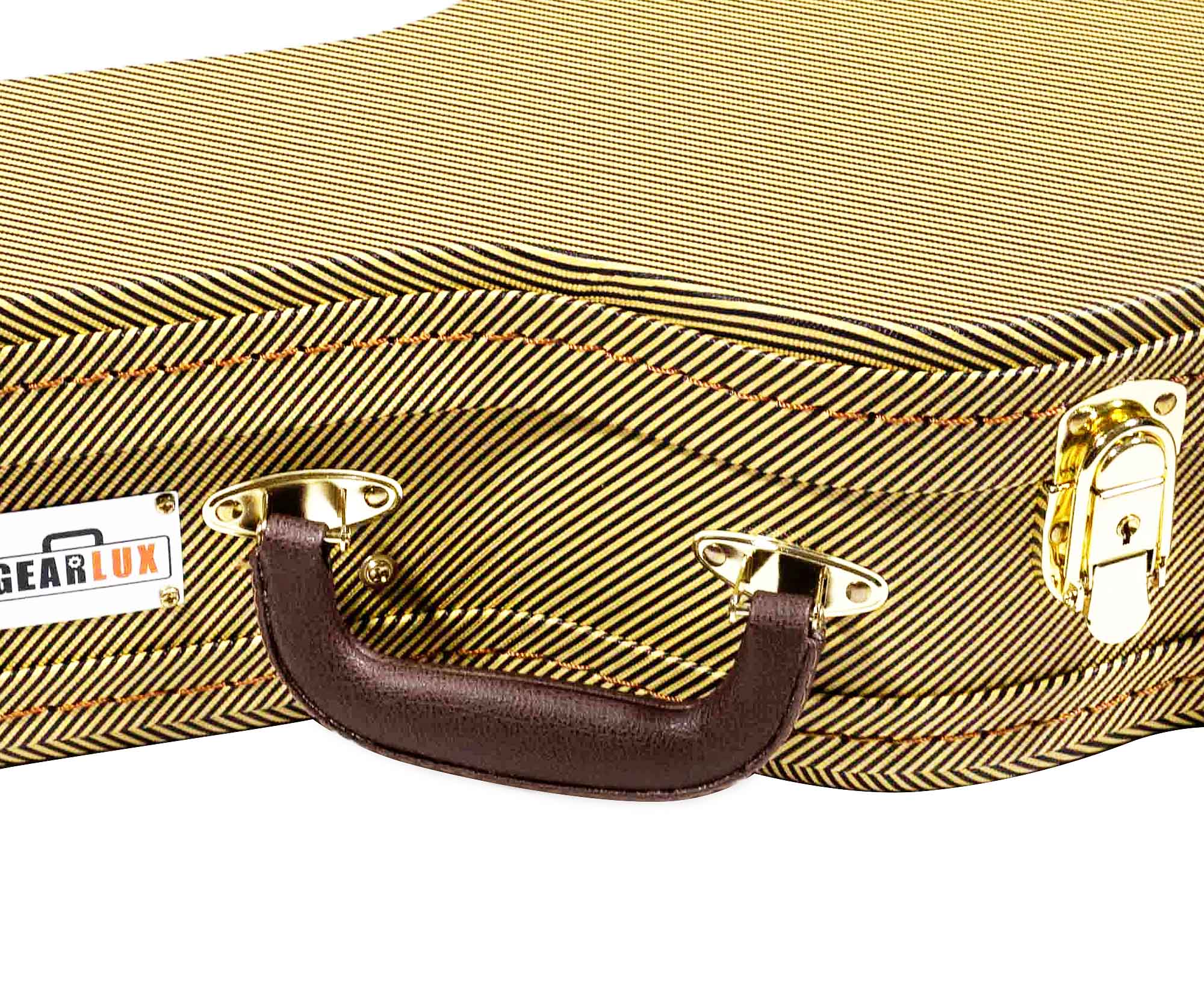 Gearlux UC107-B Baritone Ukulele Wooden Tweed Case