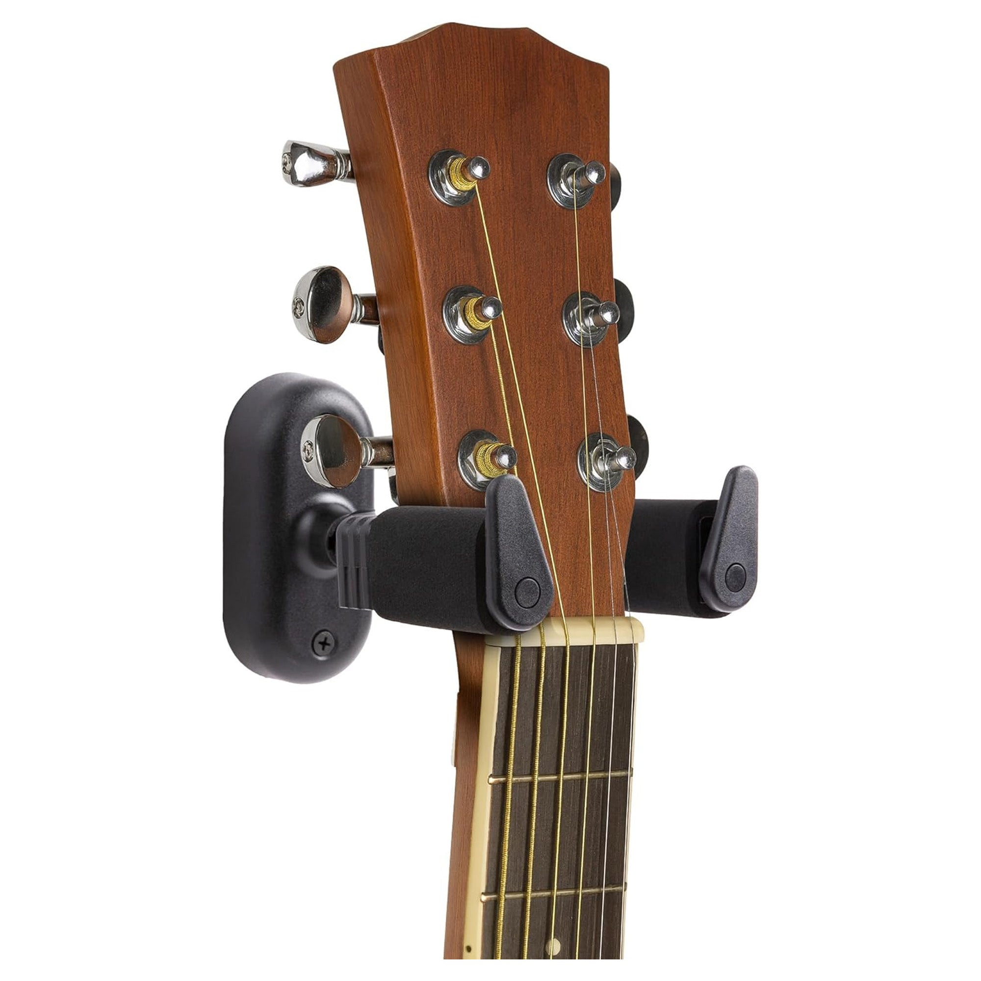 Gearlux Universal Self-Locking Guitar Wall Hanger with Auto-Swivel - 4 Pack