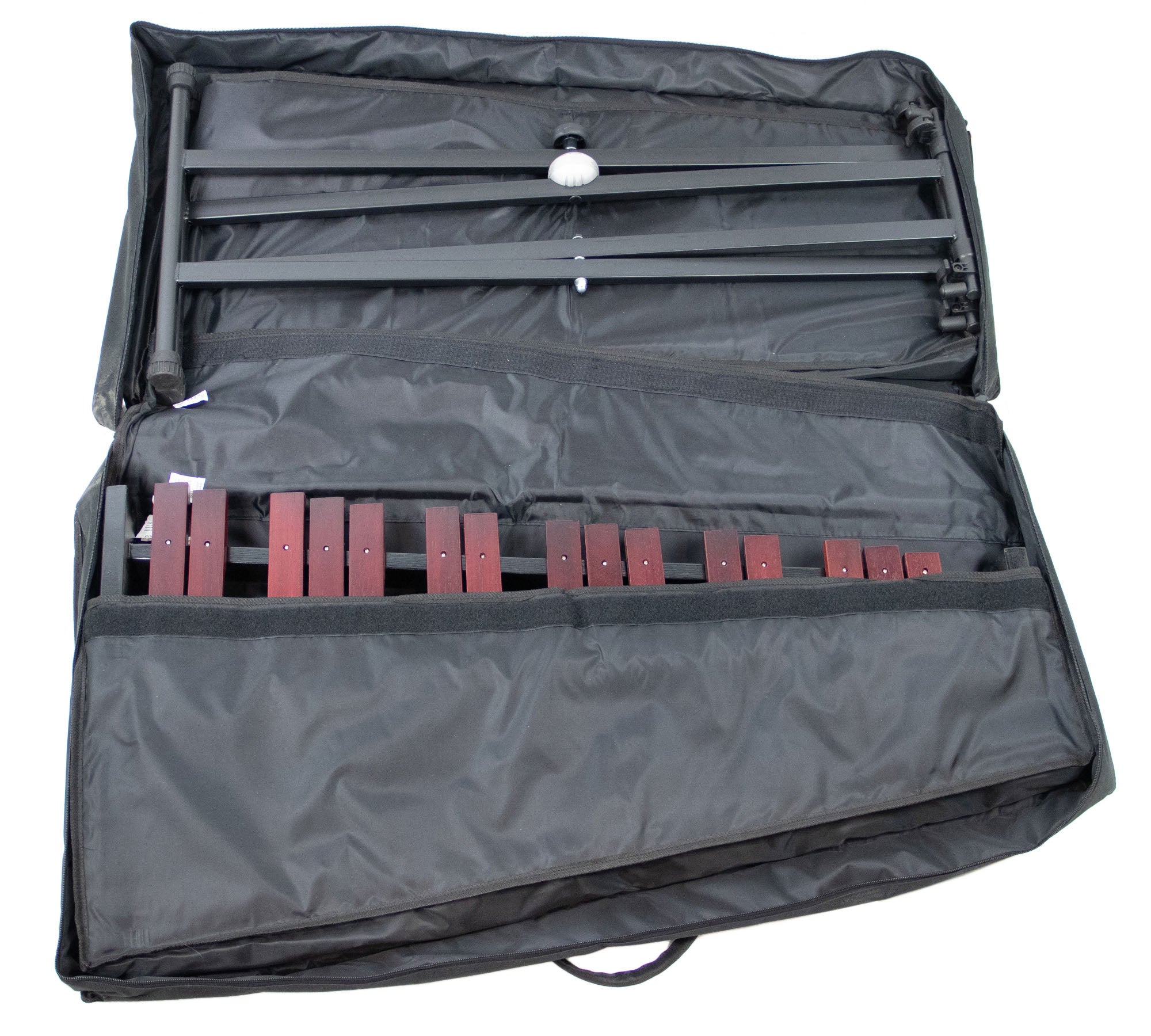 Gearlux 37-Key Wooden Xylophone with Mallets, Stand, and Gig Bag