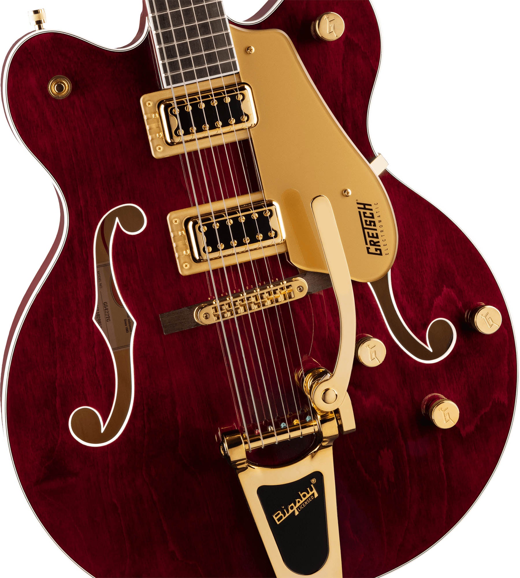 Gretsch G5422TG Electromatic Classic Double-Cut Hollow Body Electric Guitar - Walnut Stain w/ Strap