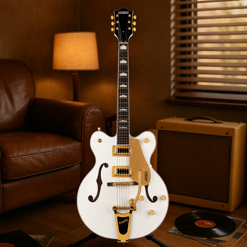 Gretsch G5422TG Electromatic Classic Double-Cut Hollow Body Electric Guitar - Snowcrest White