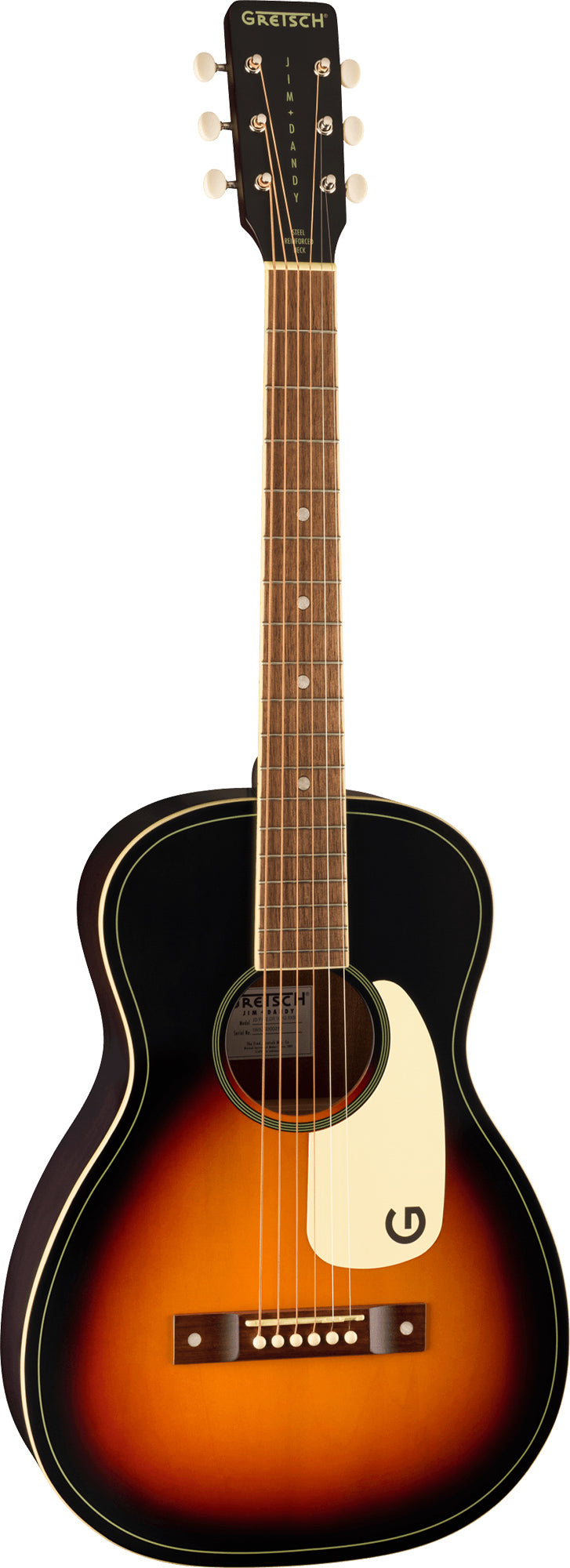 Gretsch Jim Dandy Parlor Acoustic Guitar - Rex Burst w/ Strap