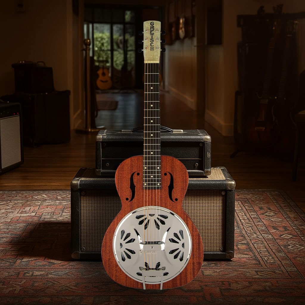 Gretsch G9210 Boxcar Square-Neck Acoustic Resonator Guitar - Natural w/ Strap