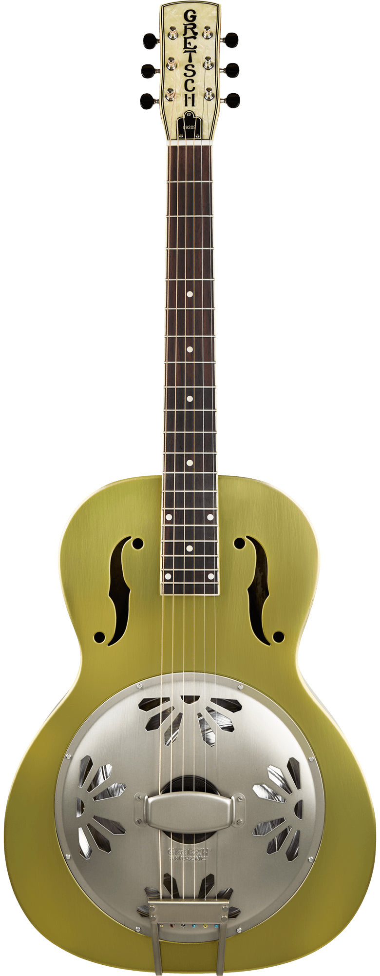 Gretsch G9202 Honey Dipper Special Round-Neck Brass Body Resonator Guitar - Bell Bronze