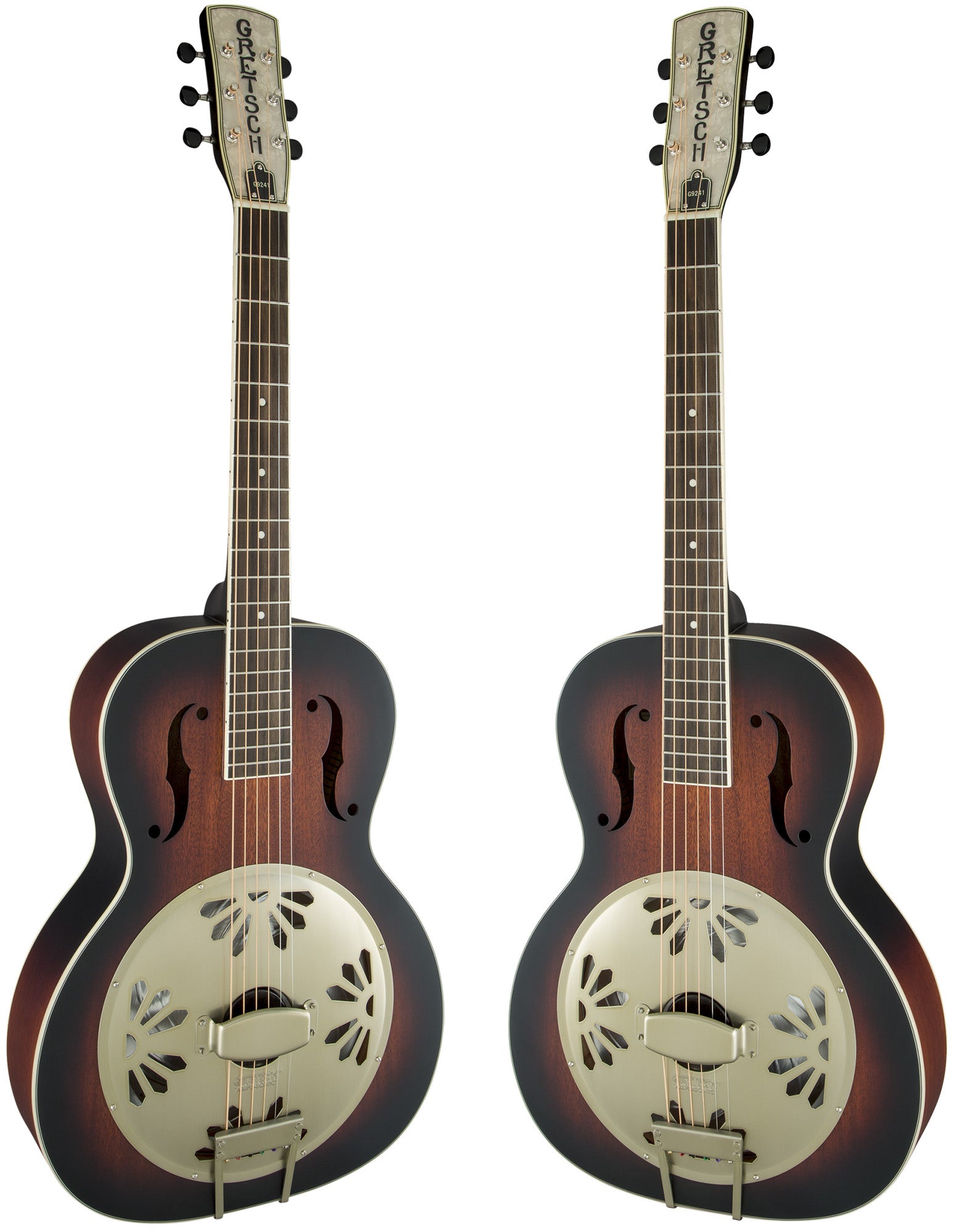 Gretsch G9241 Alligator Biscuit Round-Neck Acoustic-Electric Resonator Guitar - 2-Color Sunburst w/ Strap