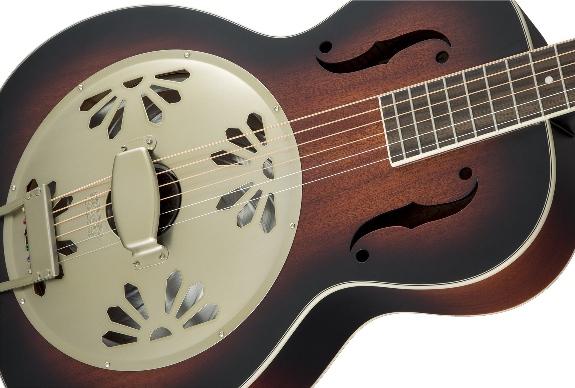 Gretsch G9241 Alligator Biscuit Round-Neck Acoustic-Electric Resonator Guitar - 2-Color Sunburst w/ Strap