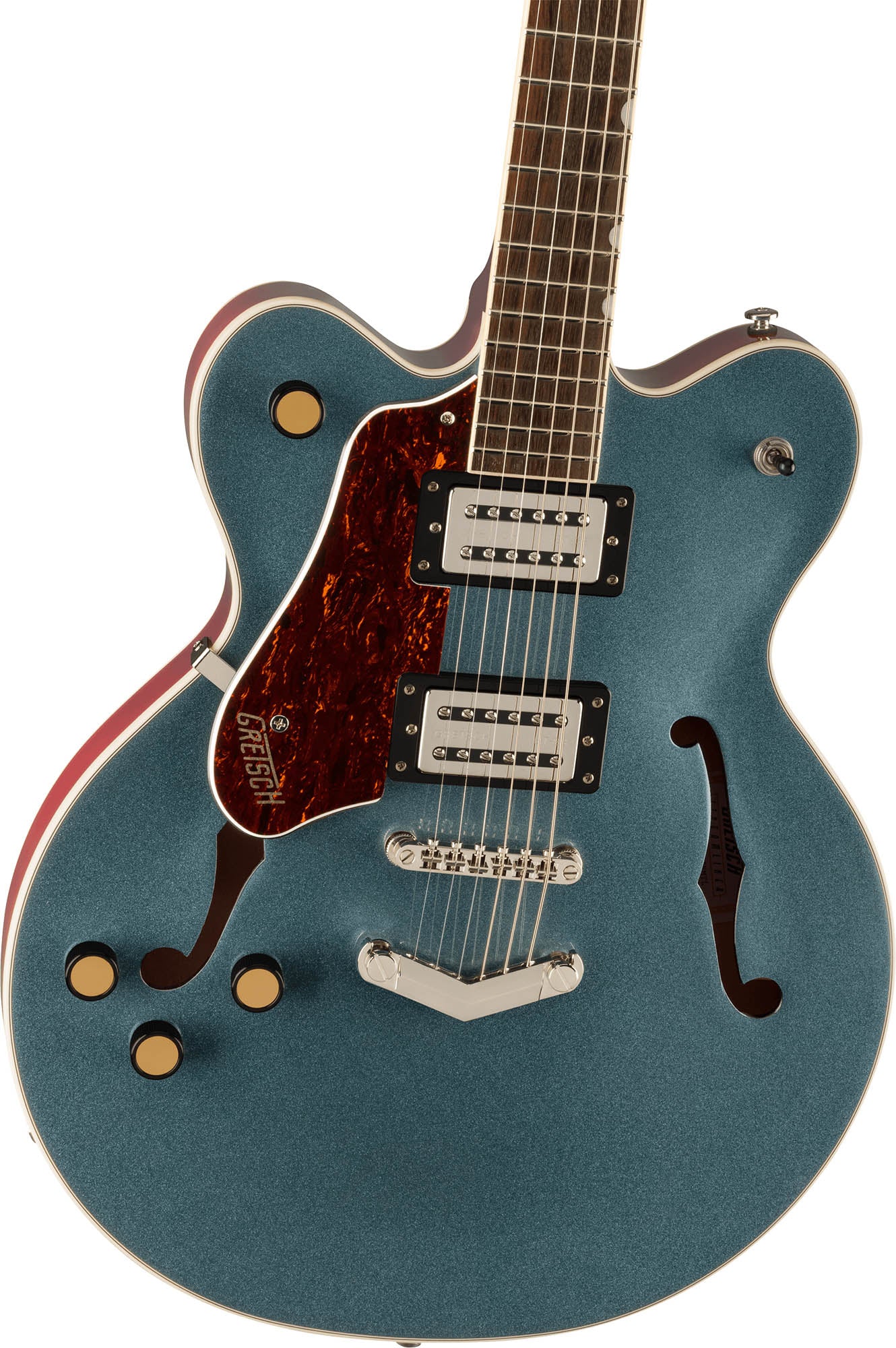 Gretsch G2622LH Streamliner Center Block Double-Cut Left-Handed Electric Guitar - Gunmetal w/ Strap