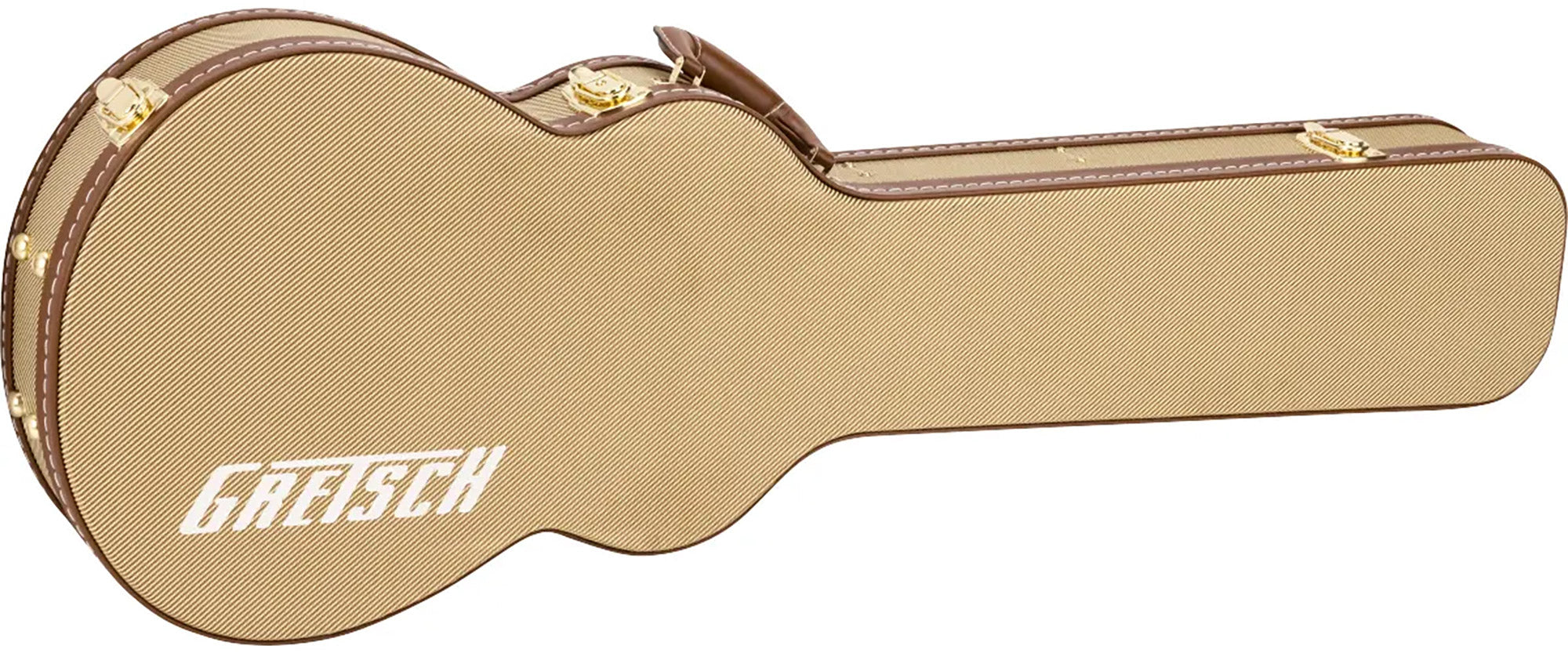 Gretsch Tweed Hardshell Case for Baritone Bass Guitar w/ Instrument Cable