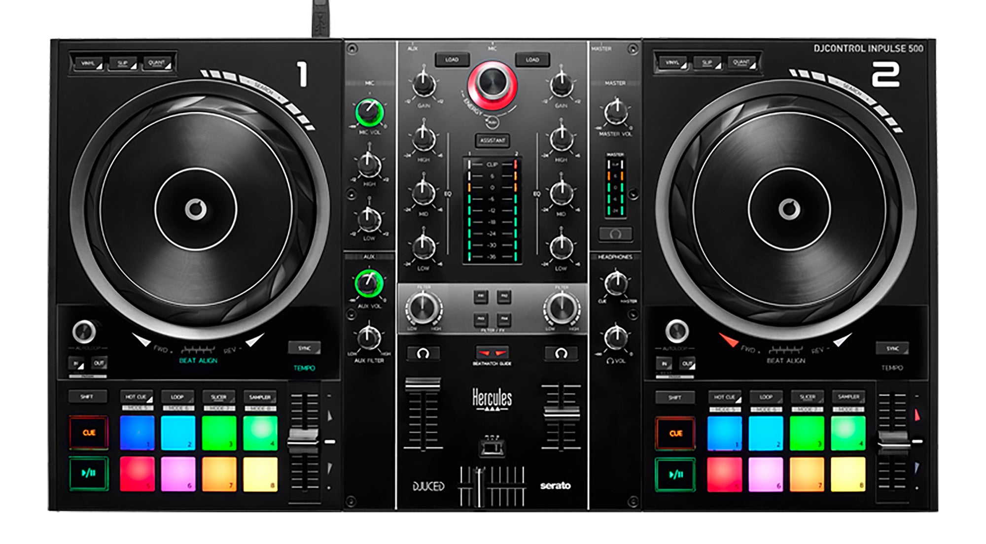 Hercules DJ Control Inpulse 500 DJ Controller - Limited Edition Silver