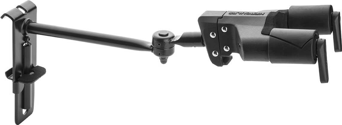 Hercules GSP50HBPLUS Auto-Swivel Adjustable Yoke Guitar Hanger - 2 Pack w/ Guitar Strap