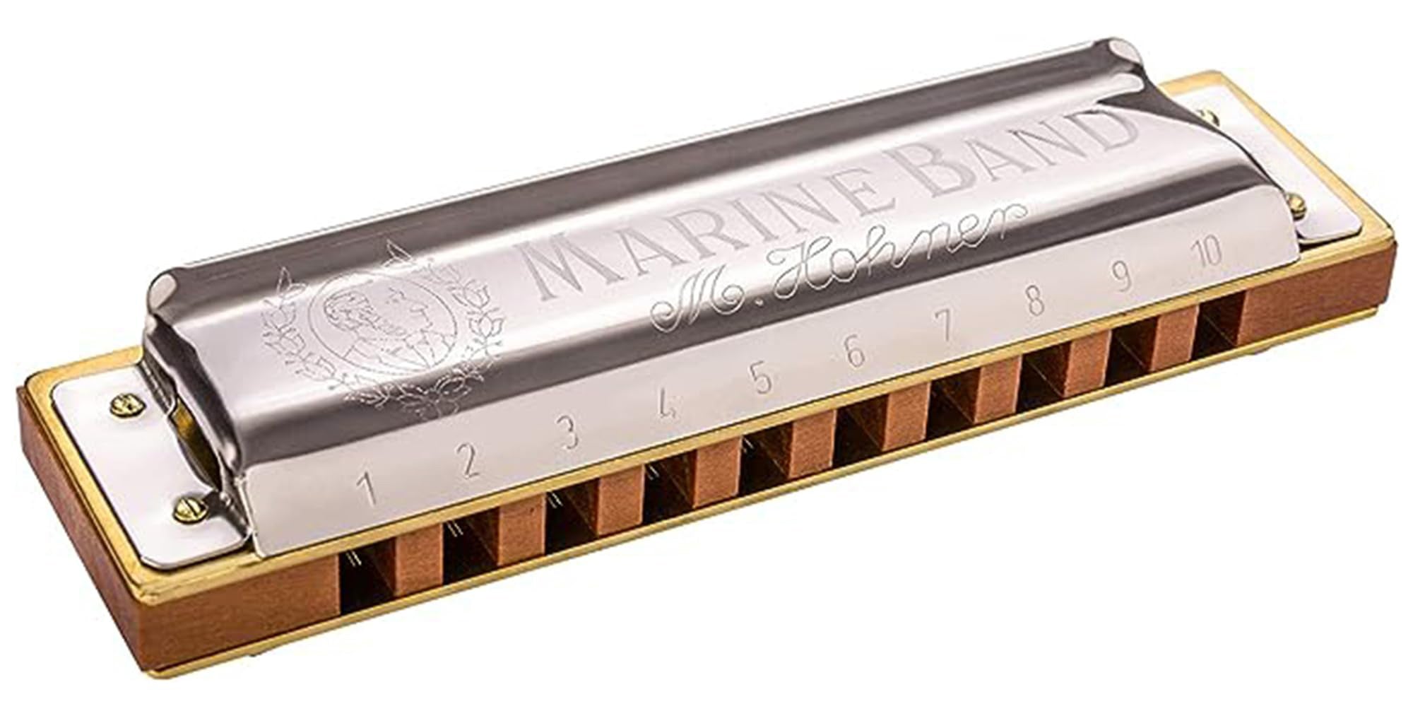 Hohner Marine Band 1896 Harmonica - Key of C Sharp w/ Key Stickers