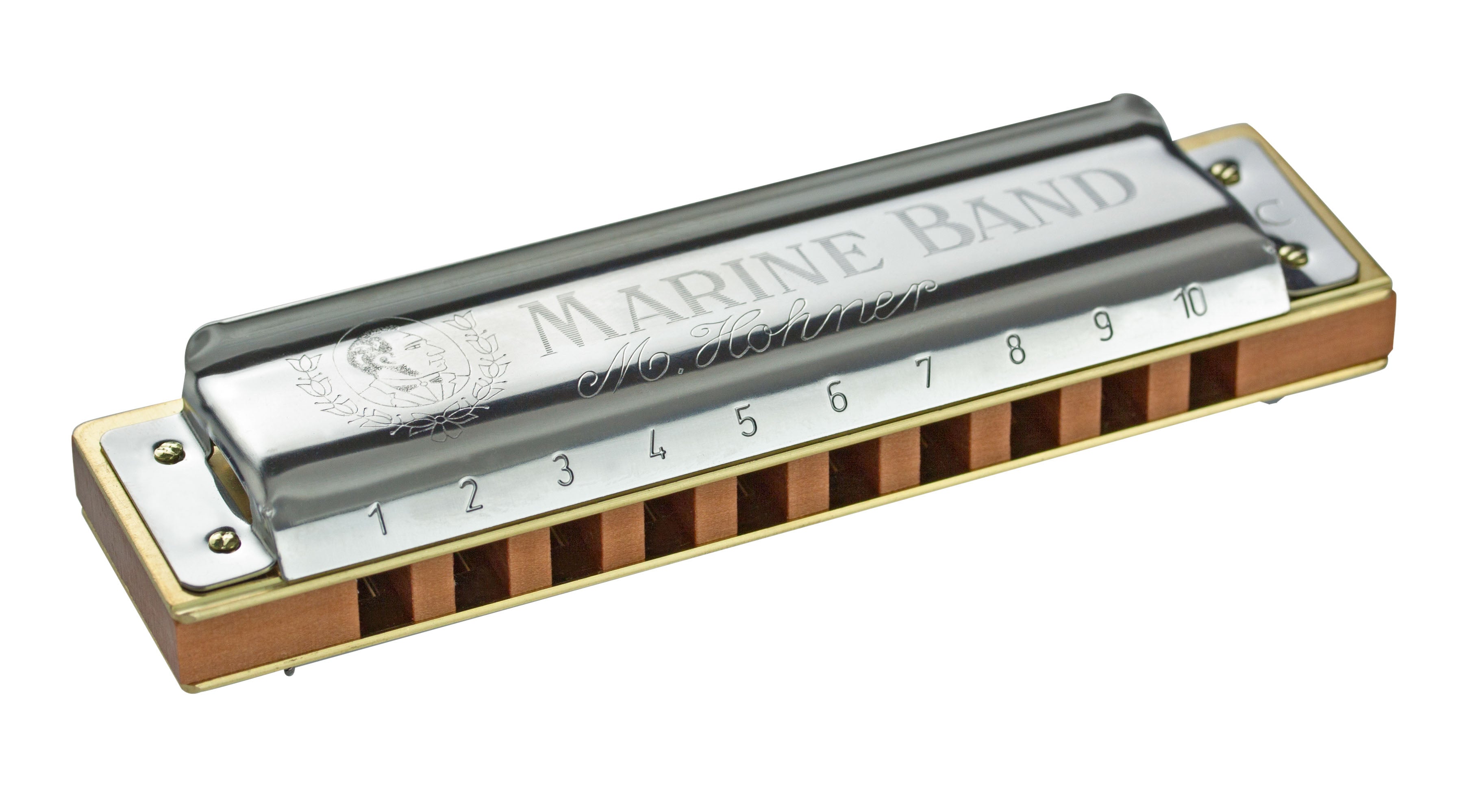 Hohner Marine Band 1896 Harmonica - Key of E w/ Instructional Manual