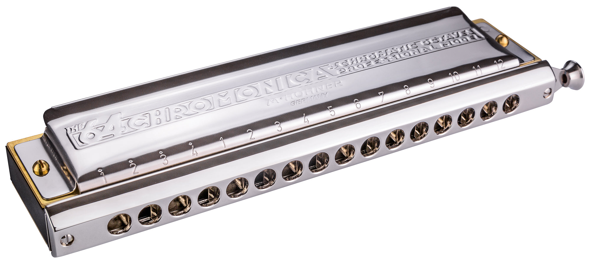 Hohner 64 Chromonica Harmonica - Key of C w/ Zip Pouch