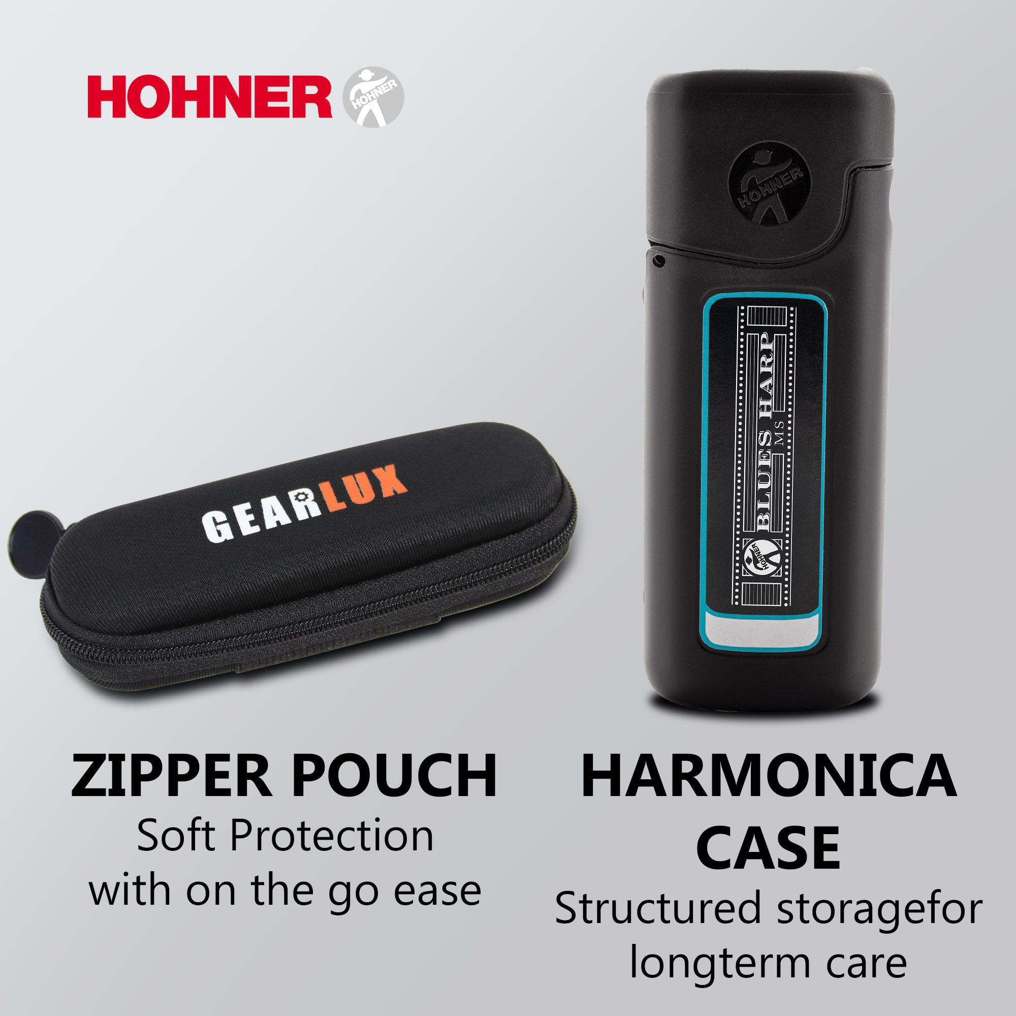 Hohner 532 Blues Harp MS Harmonica - Key of C w/ Beginner Manual