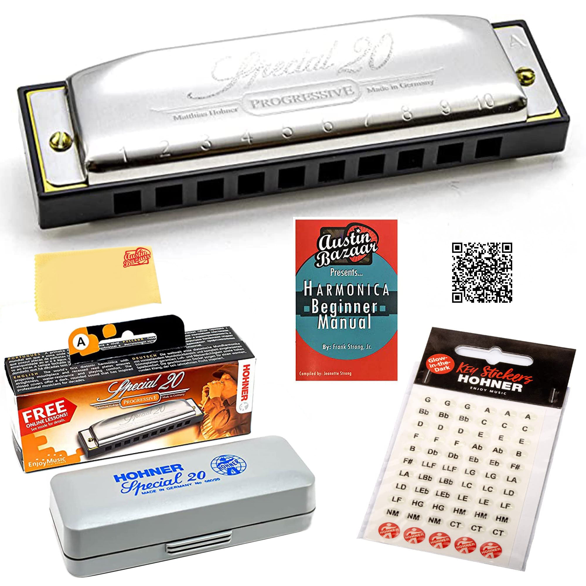 Hohner Special 20 Harmonica - Key of E Flat w/ Key Stickers