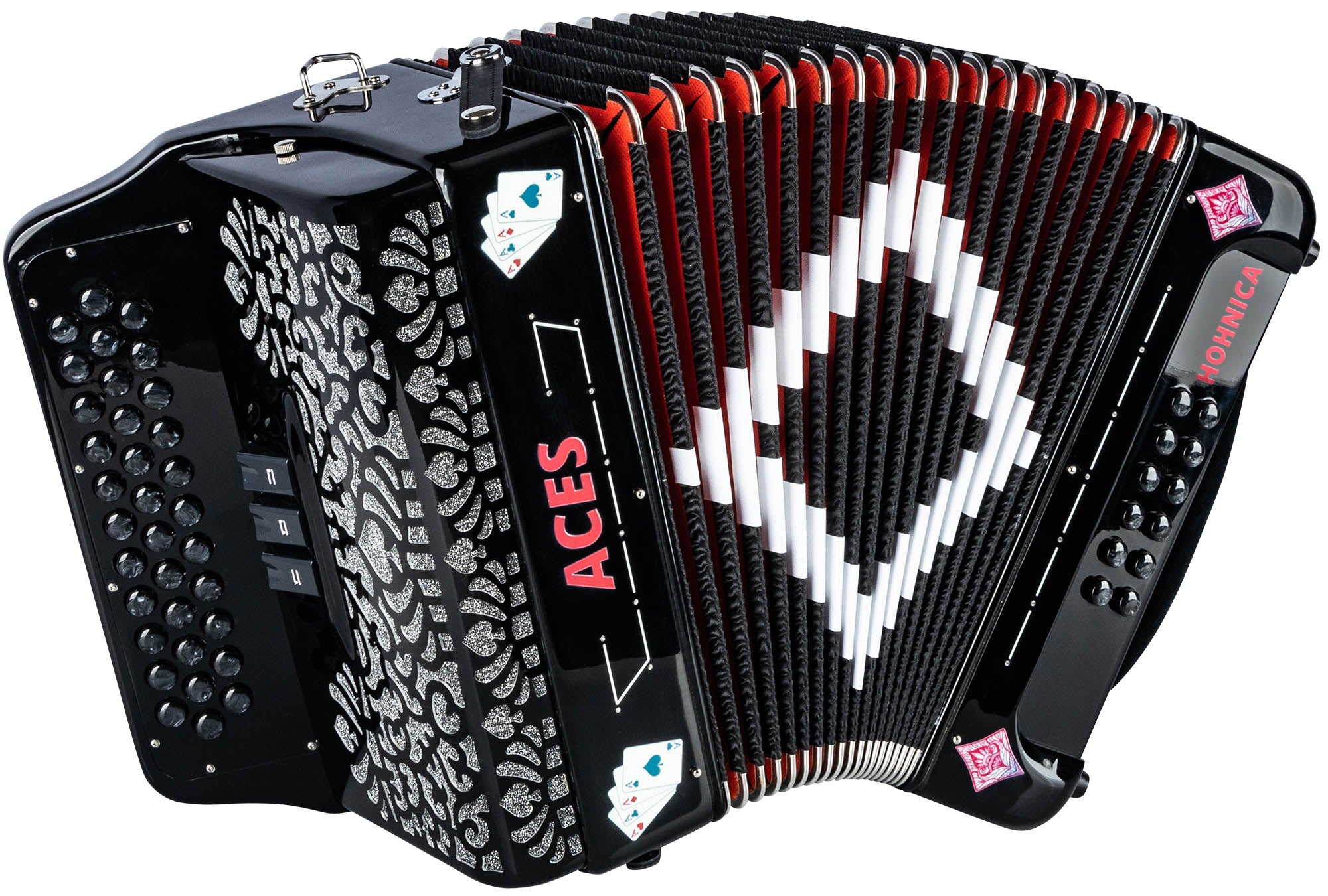 Hohner Hohnica Aces II 34-Button Accordion with 3 Registers - EAD w/ Gig Bag