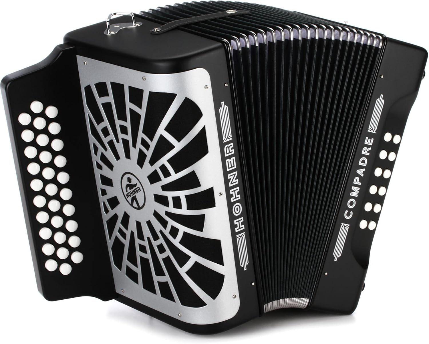 Hohner Compadre EAD 3-Row Diatonic Accordion - Black
