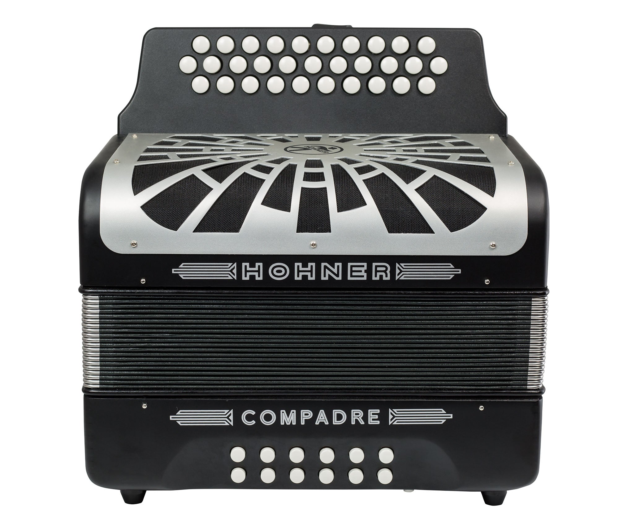 Hohner Compadre EAD 3-Row Diatonic Accordion - Black w/ Hard Case