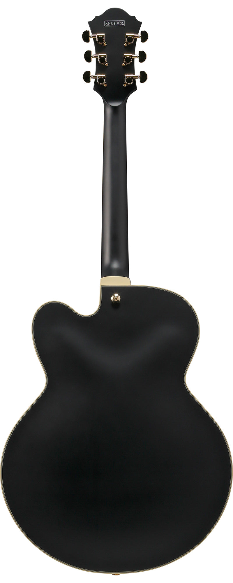 Ibanez AF75G AF Artcore Hollow Body Electric Guitar - Black Flat w/ Gig Bag