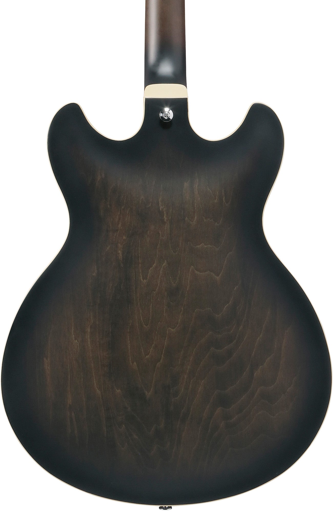 Ibanez AS53 AS Artcore Hollow Body Electric Guitar - Transparent Black Flat w/ Amplifier