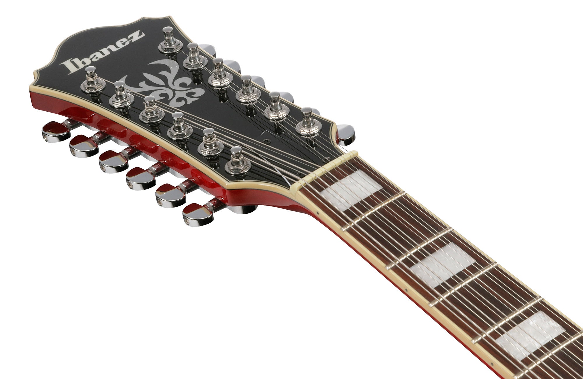 Ibanez AS7312 AS Artcore 12-String Hollow Body Electric Guitar - Transparent Cherry Red