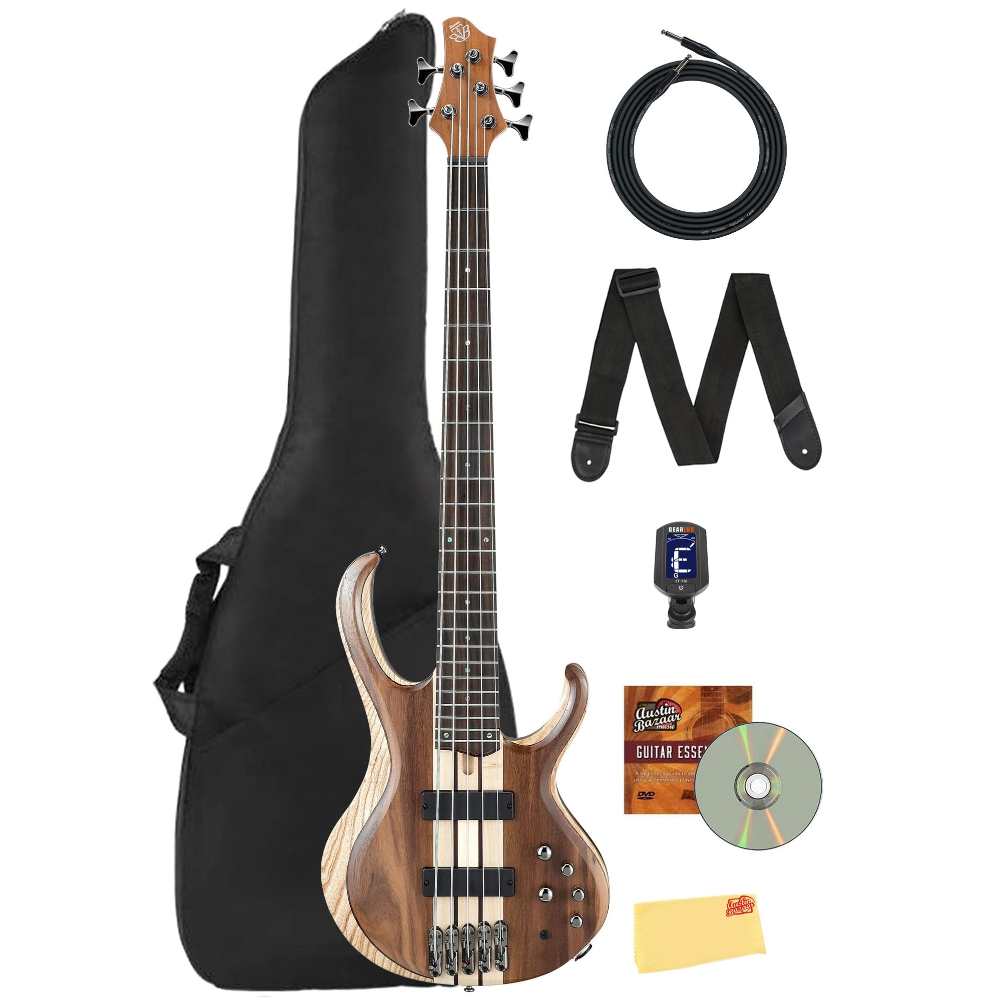 Ibanez BTB745 BTB Standard 5-String Bass Guitar - Natural Low Gloss w/ Gig Bag