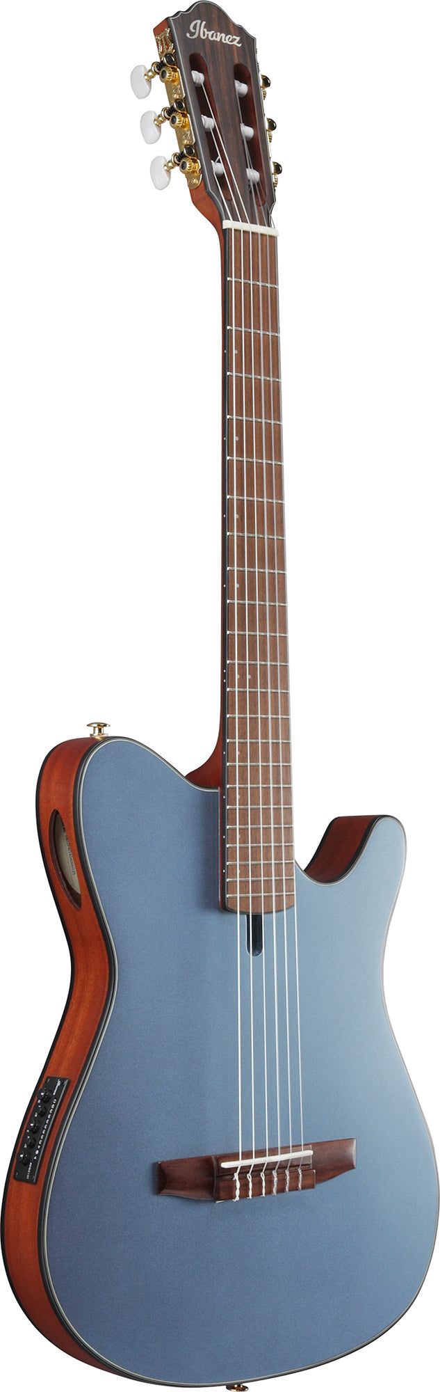 Ibanez FRH10N FRH Acoustic-Electric Guitar - Indigo Blue Metallic Flat