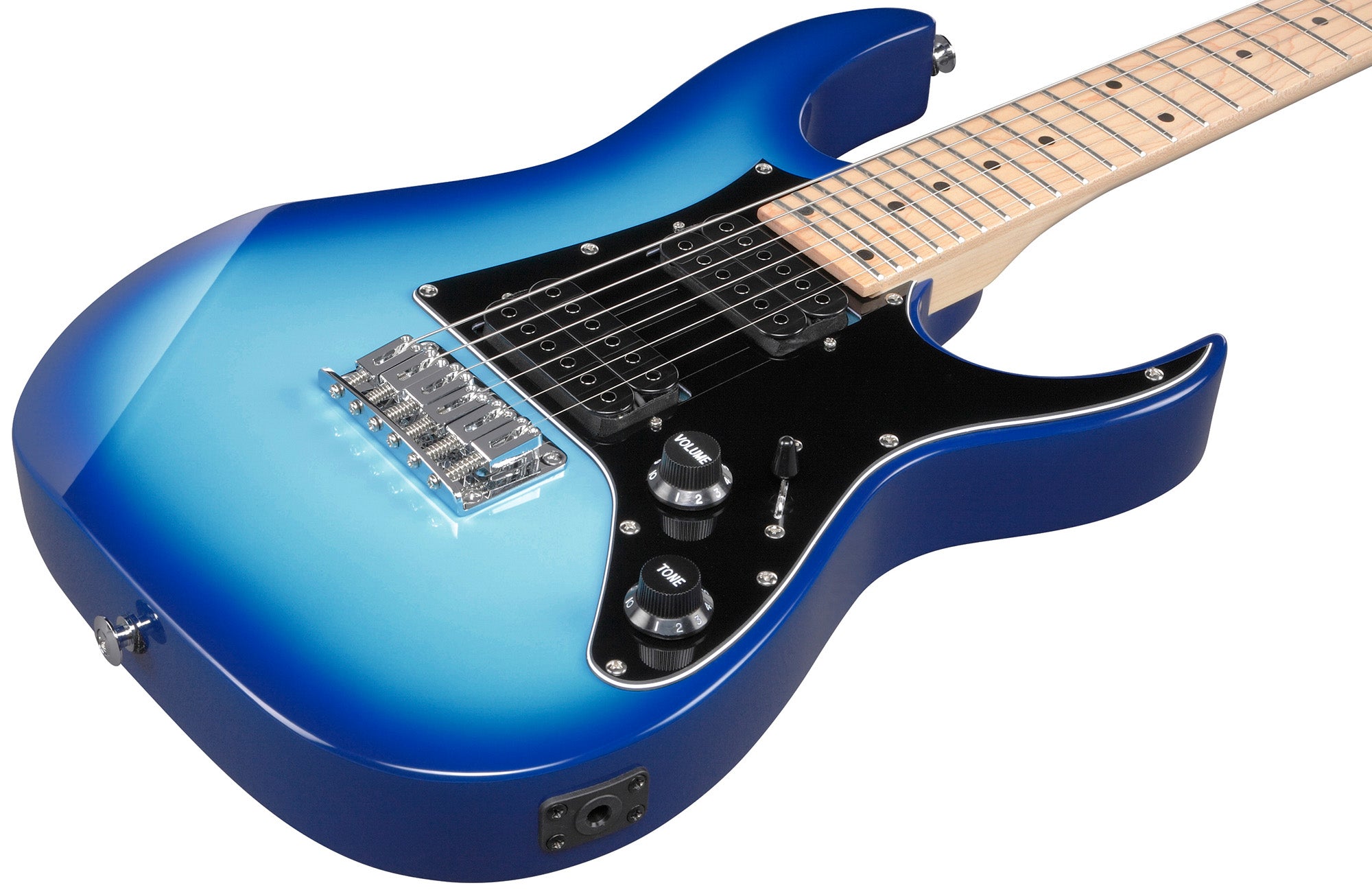 Ibanez GRGM21M RG Gio miKro Short-Scale Electric Guitar - Blue Burst Bundle w/ Gig Bag