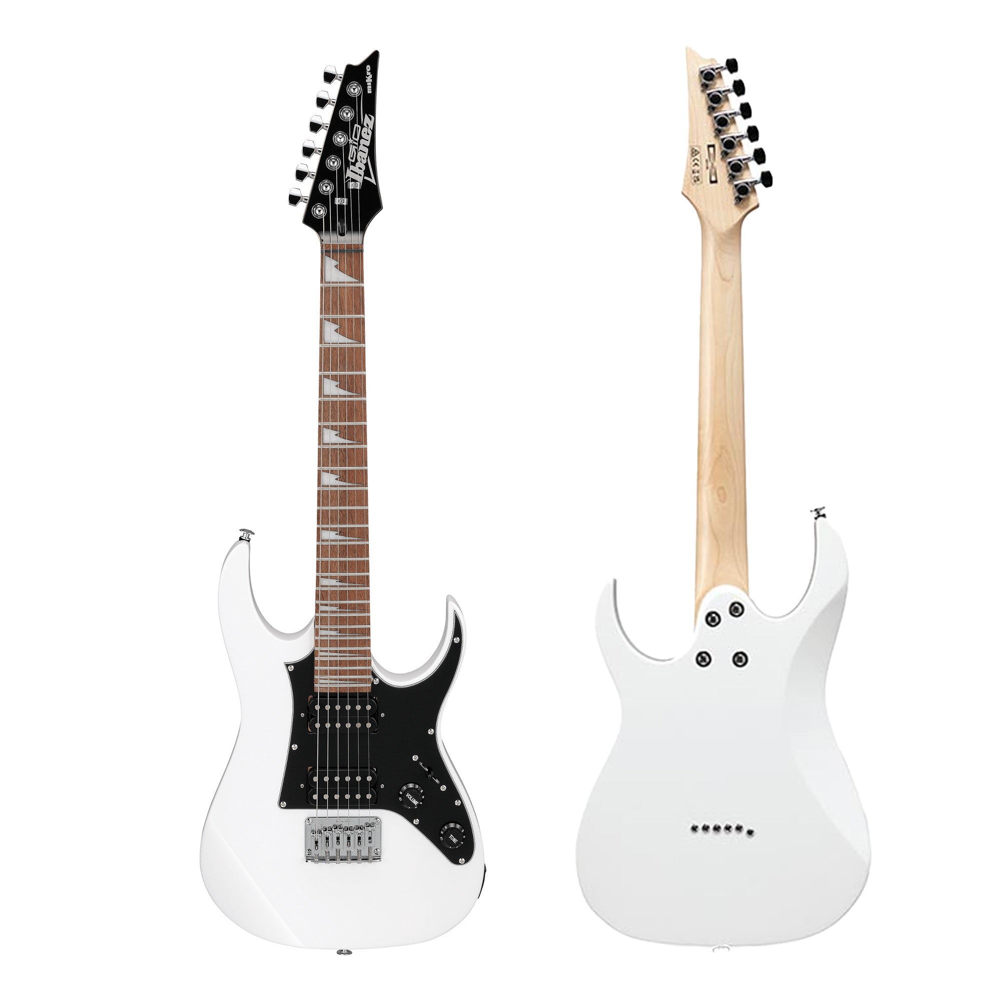 Ibanez GRGM21 RG Gio miKro Short-Scale Electric Guitar - White w/ Gig Bag