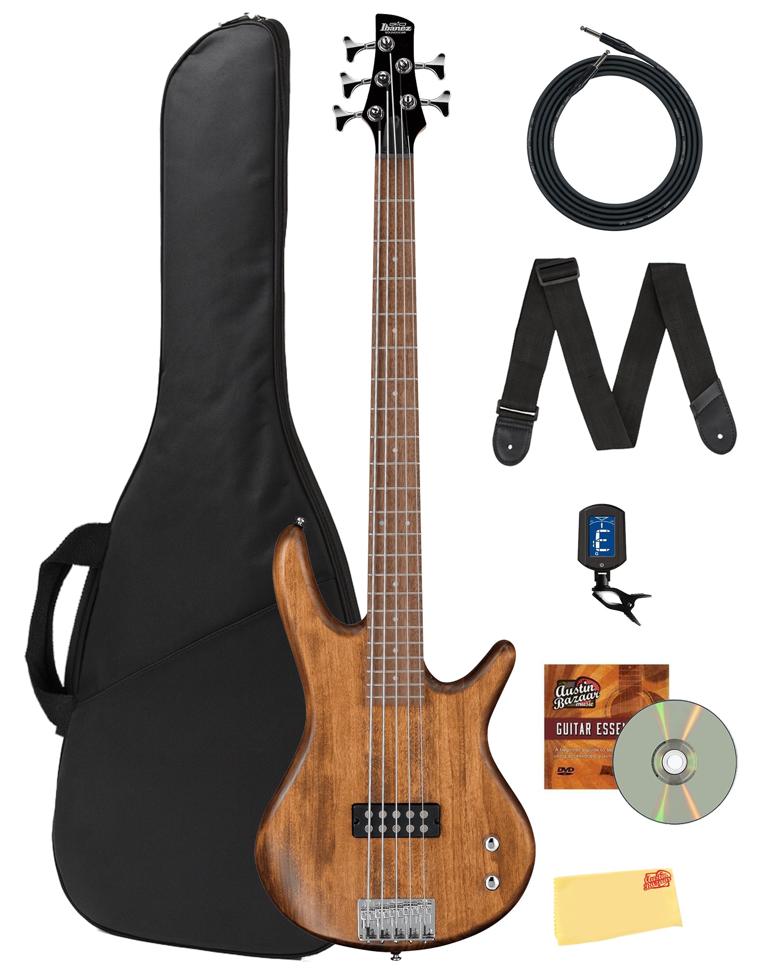 Ibanez GSR105EX SR Gio Bass Guitar - Mahogany Oil w/ Gig Bag