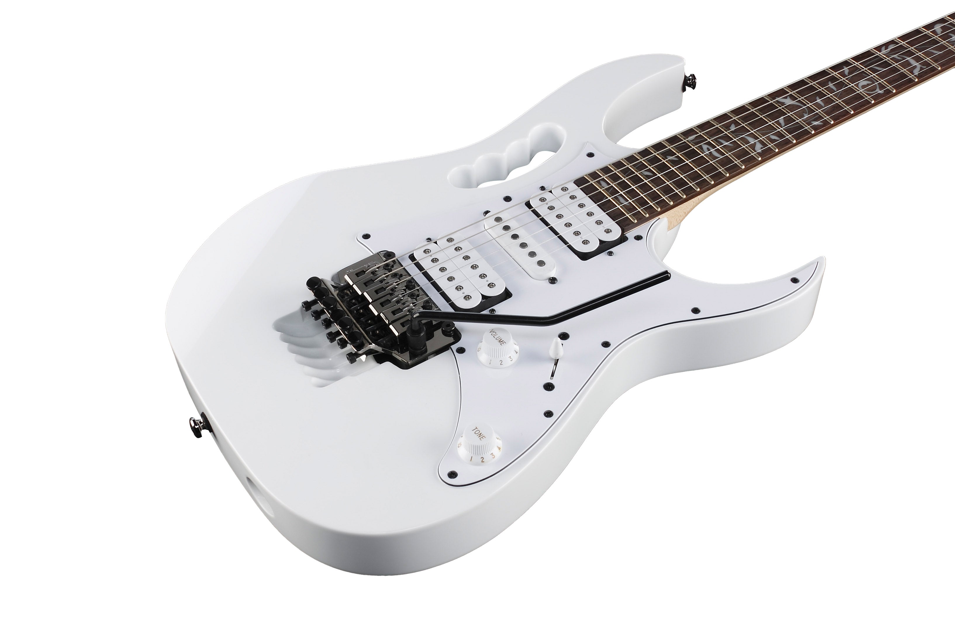 Ibanez JEMJR JEM Steve Vai Electric Guitar - White w/ Gig Bag