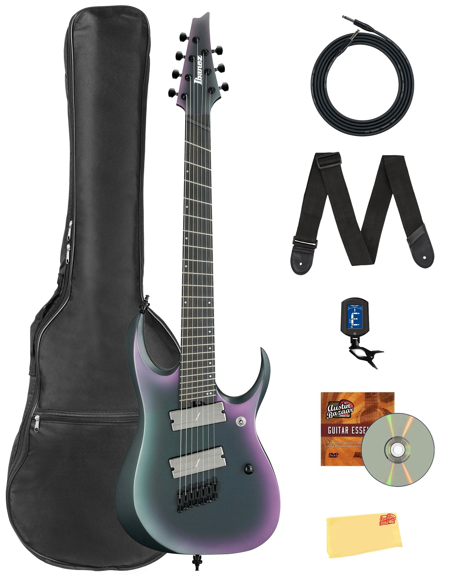 Ibanez RGD71ALMS RGD Axe Design Lab Electric Guitar - Black Aurora Burst Matte w/ Gig Bag