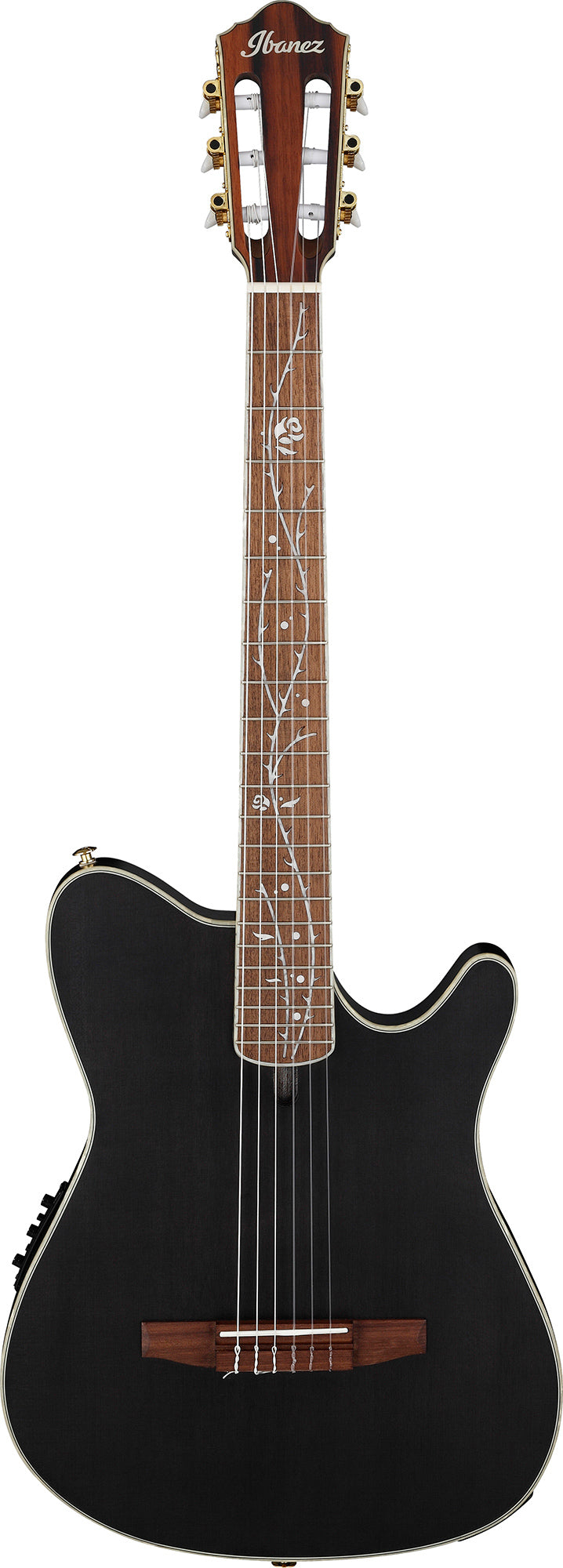 Ibanez TOD10N Tim Henson Signature Nylon Acoustic-Electric Guitar - Transparent Black Flat