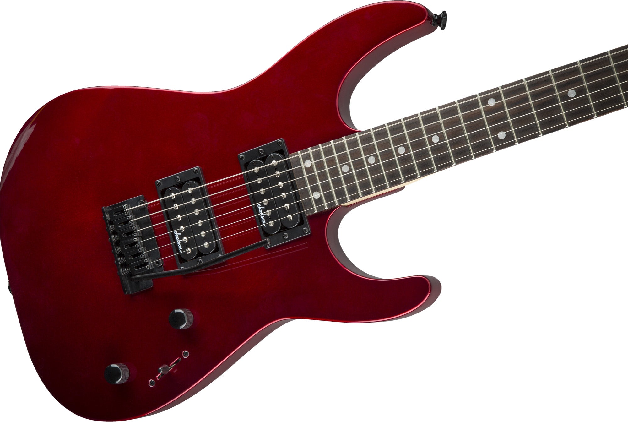 Jackson JS Series Dinky JS12 Electric Guitar - Metallic Red w/ Instrument Cable