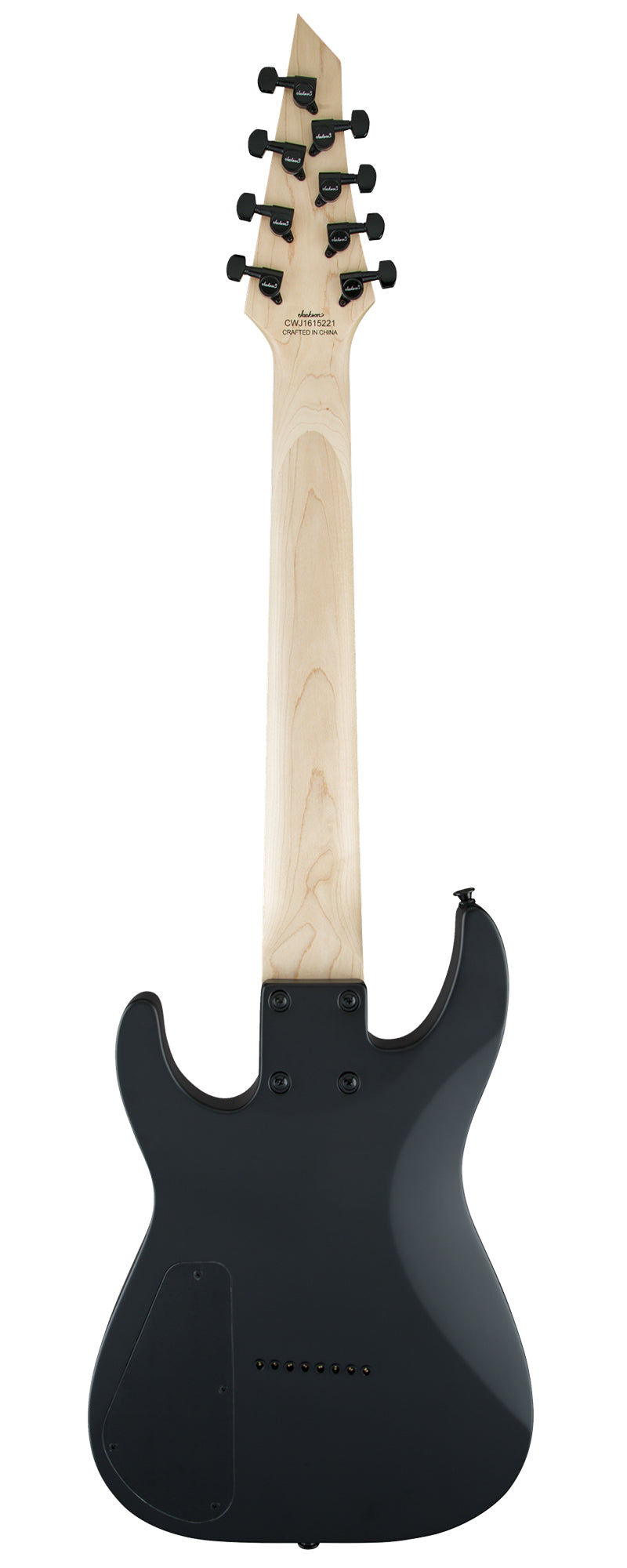 Jackson JS Series Dinky Arch Top JS32-8 DKA HT 8-String Electric Guitar - Satin Black w/ Instrument Cable